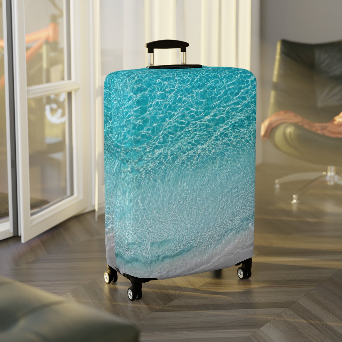 Luggage Cover - "Saltwater Silence"