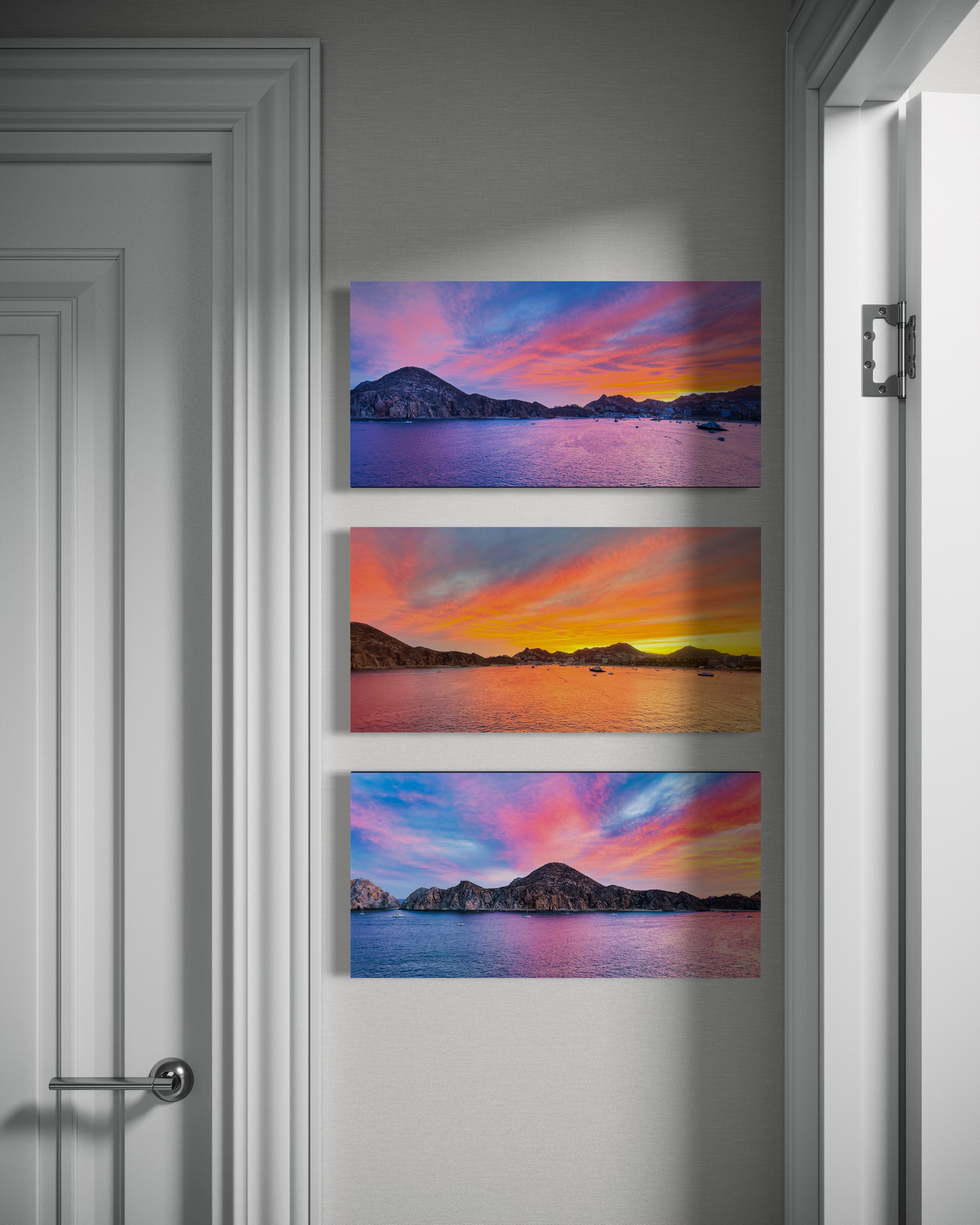 Coastal Sunset Collection Pink Orange Sky Ocean View — Salty Vibes