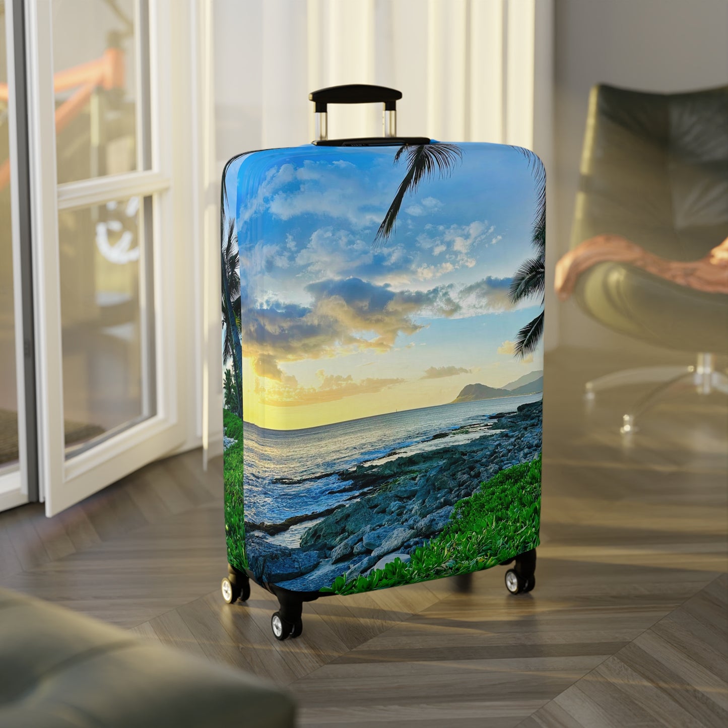 Luggage Cover - "Oahu Glow"