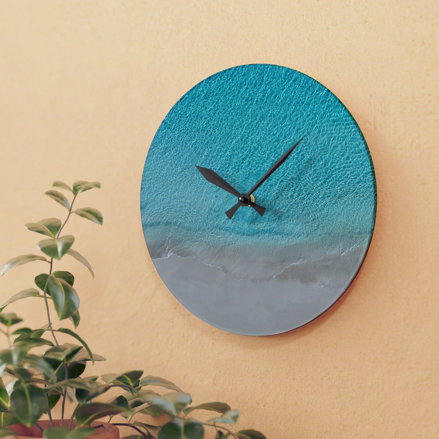 Acrylic Wall Clock - “Still Tide”