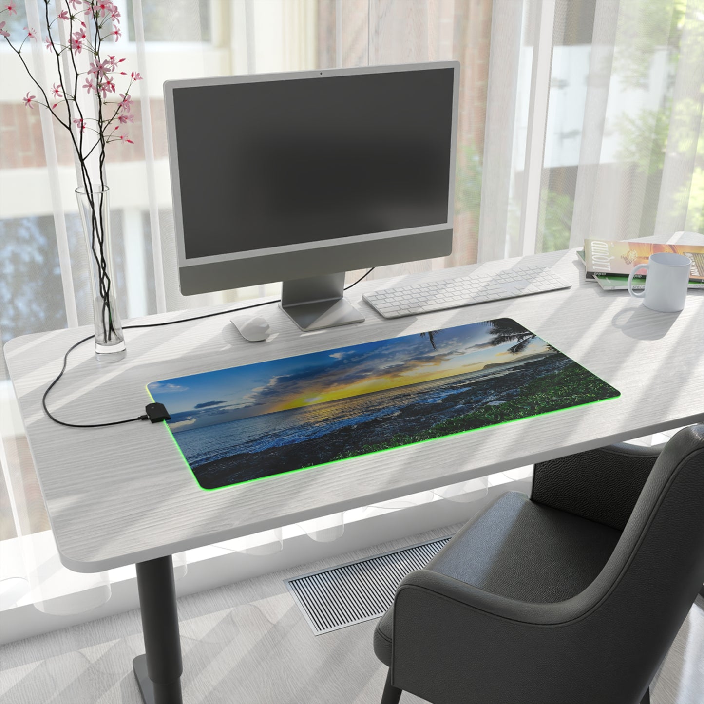 LED Gaming Desk Pad - "Mellow Yellow"