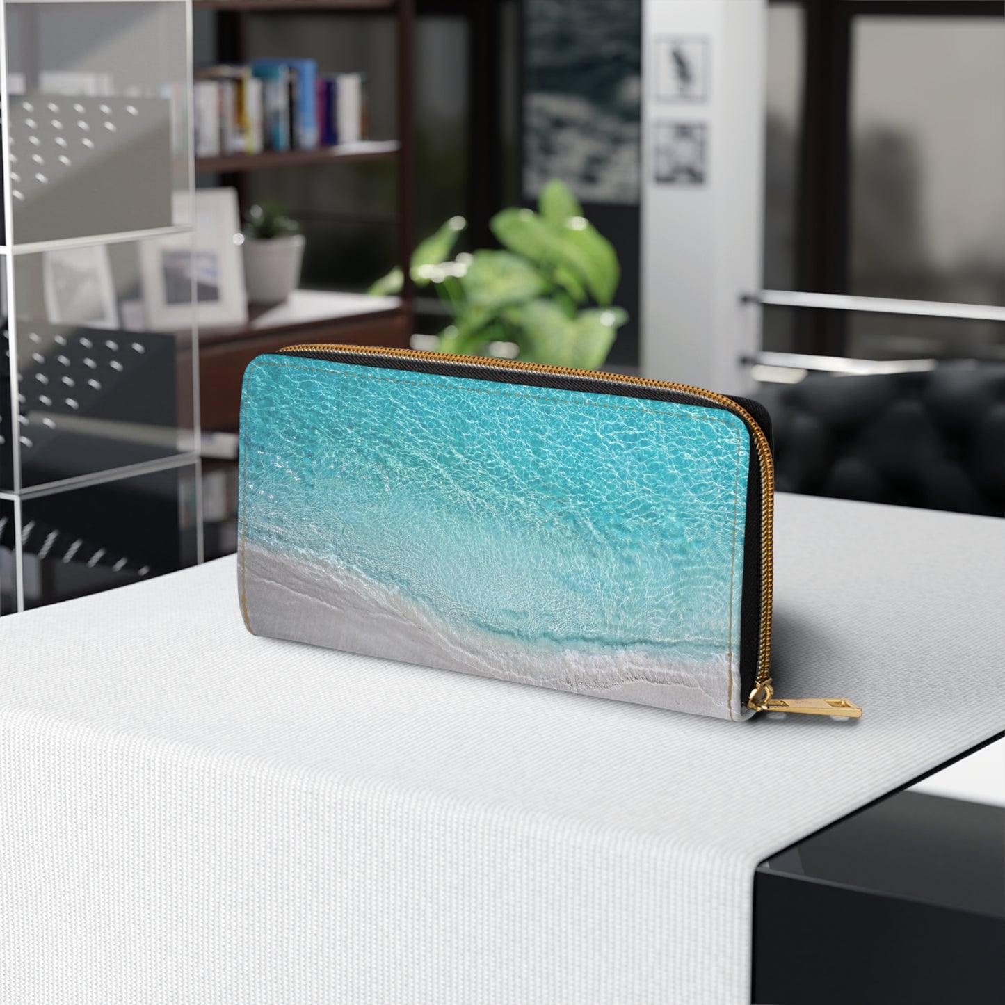Zipper Wallet - "Saltwater Silence"
