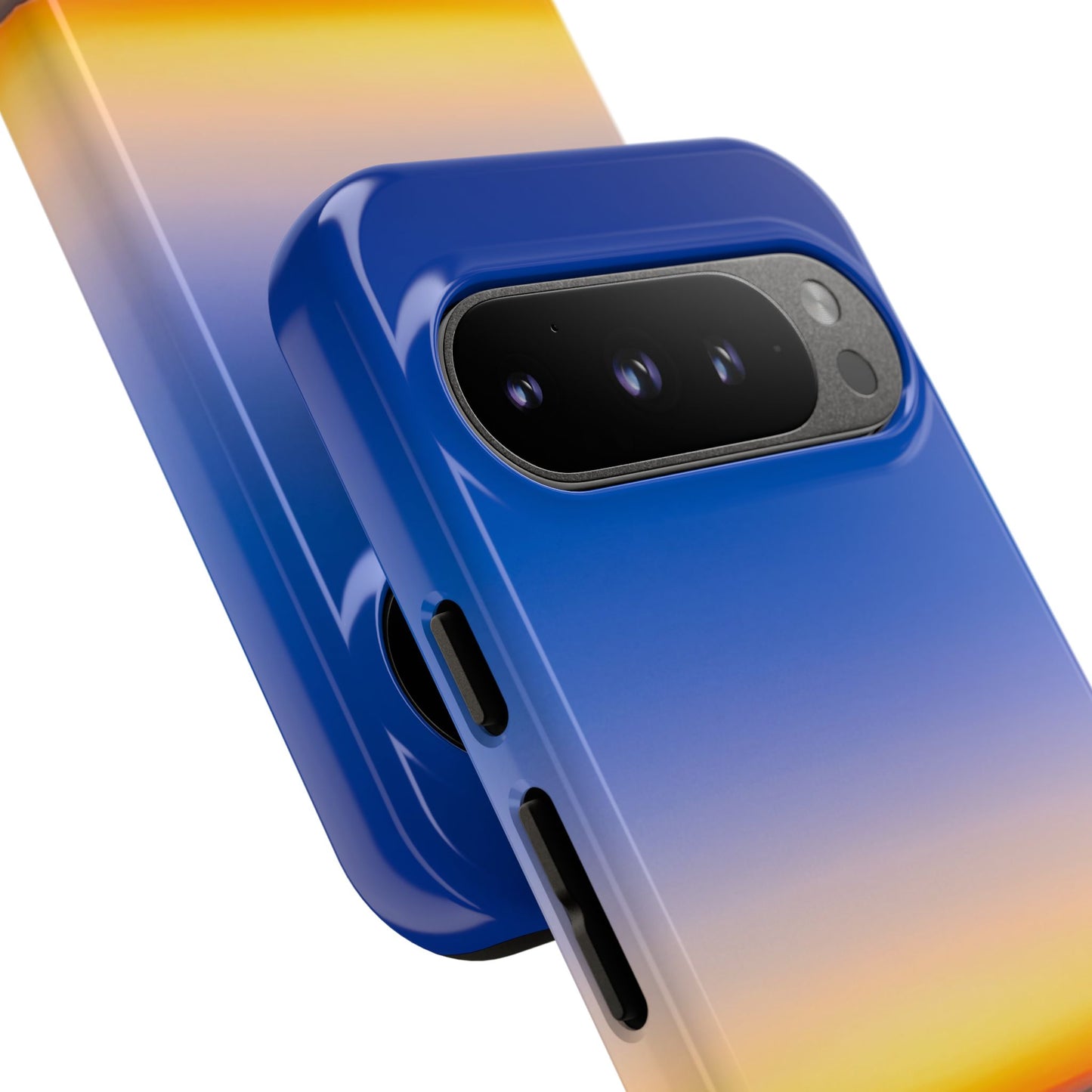 Tough Phone Case - “Golden Blues”