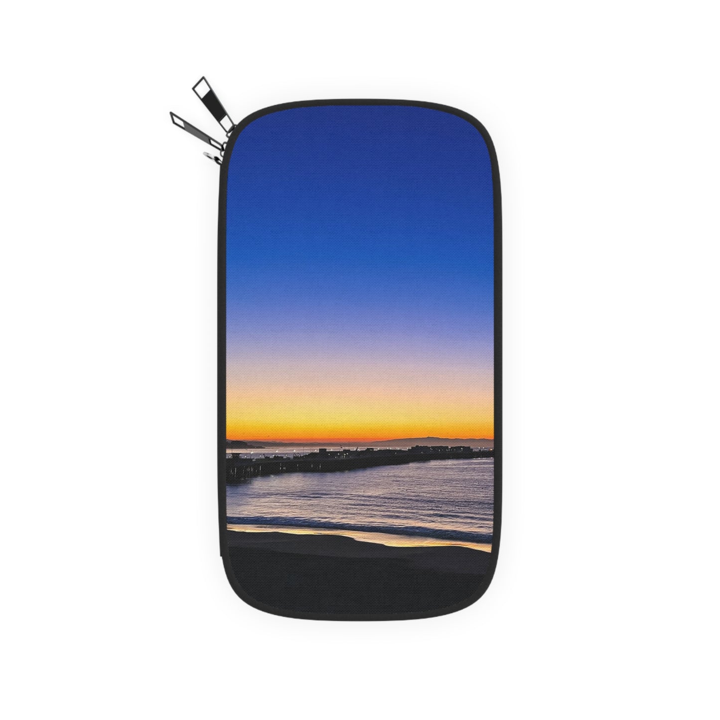 Passport Wallet - "Golden Blues"