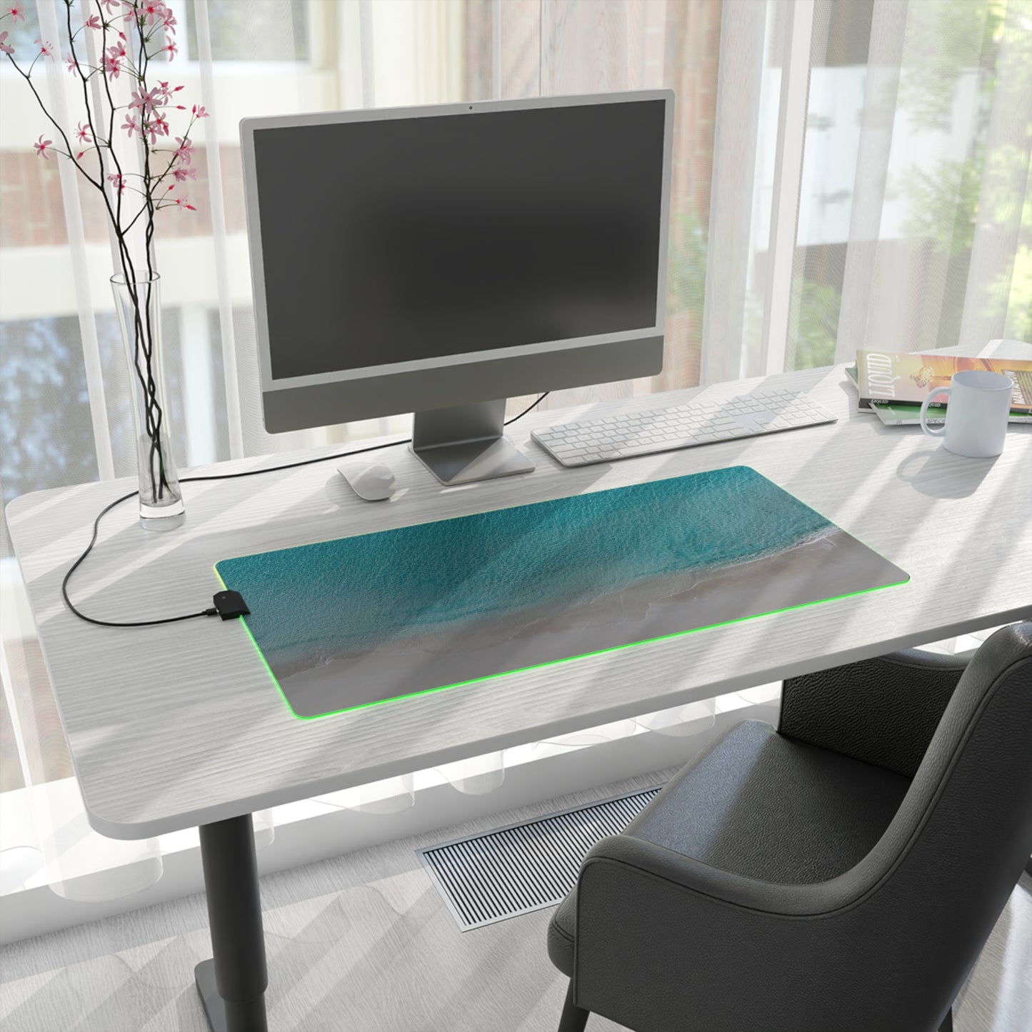 LED Gaming Desk Pad - "Still Tide"