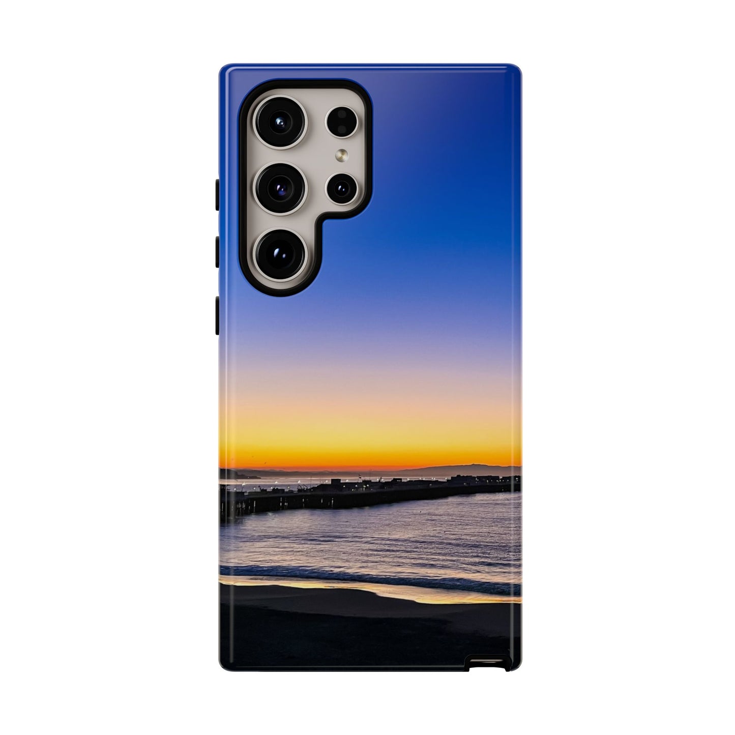 Tough Phone Case - “Golden Blues”