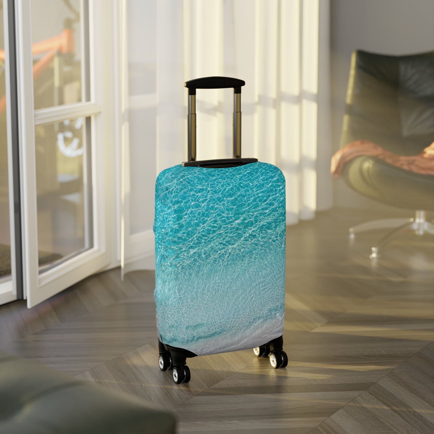Luggage Cover - "Saltwater Silence"