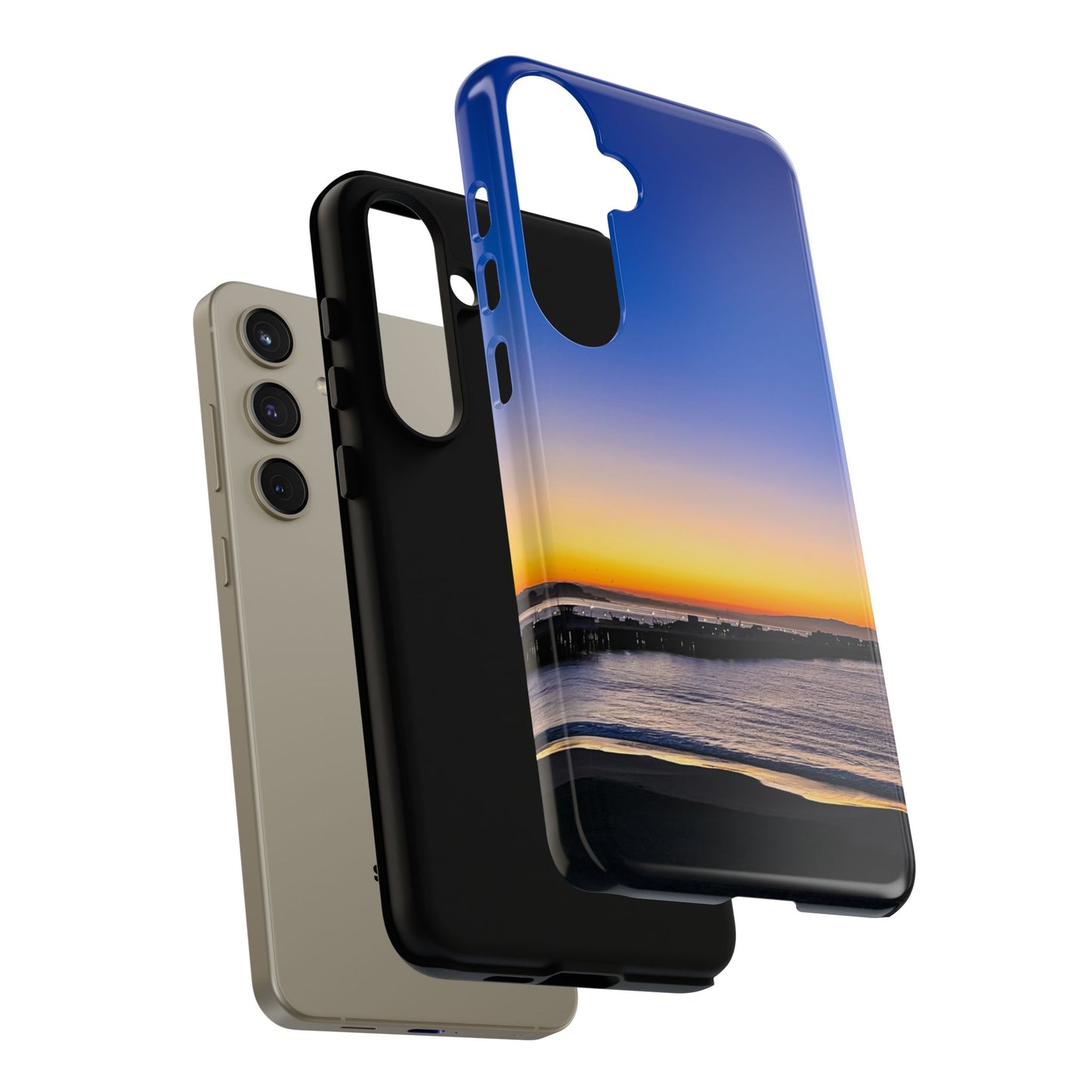Tough Phone Case - “Golden Blues”