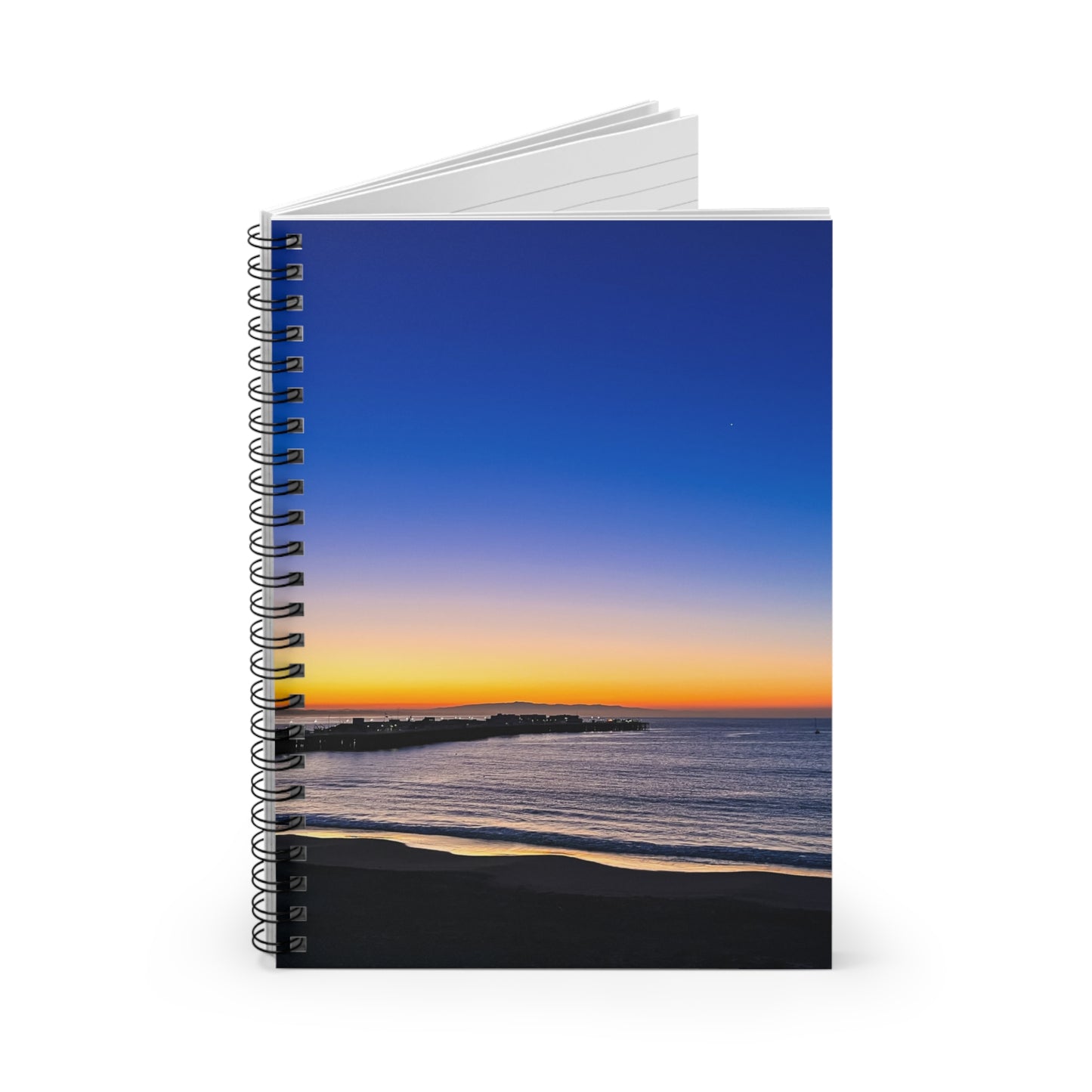 Spiral Notebook — "Golden Blues"