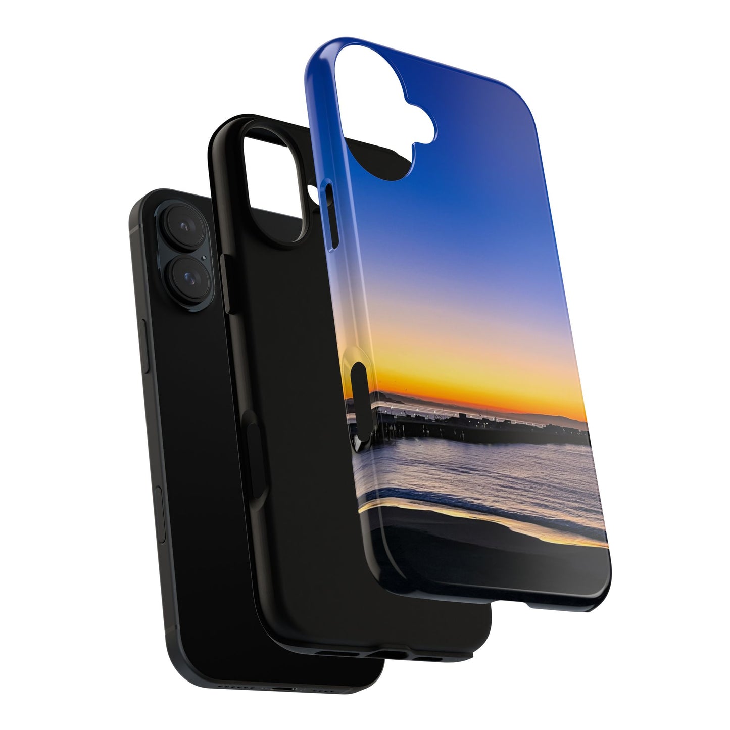 Tough Phone Case - “Golden Blues”