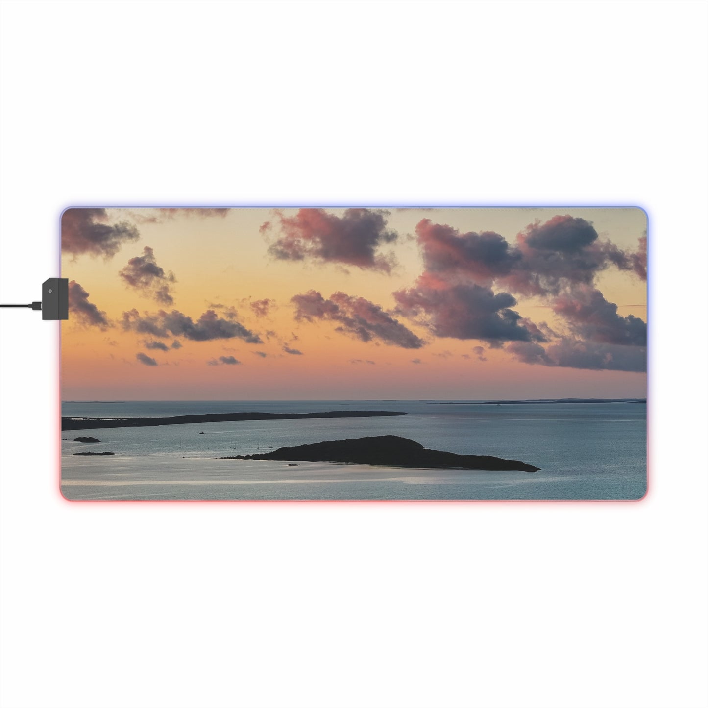 LED Gaming Desk Pad - "Sunset Drift"