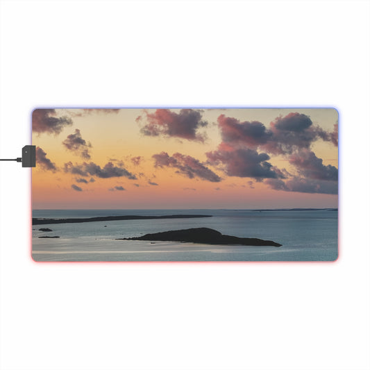 LED Gaming Desk Pad - "Sunset Drift"