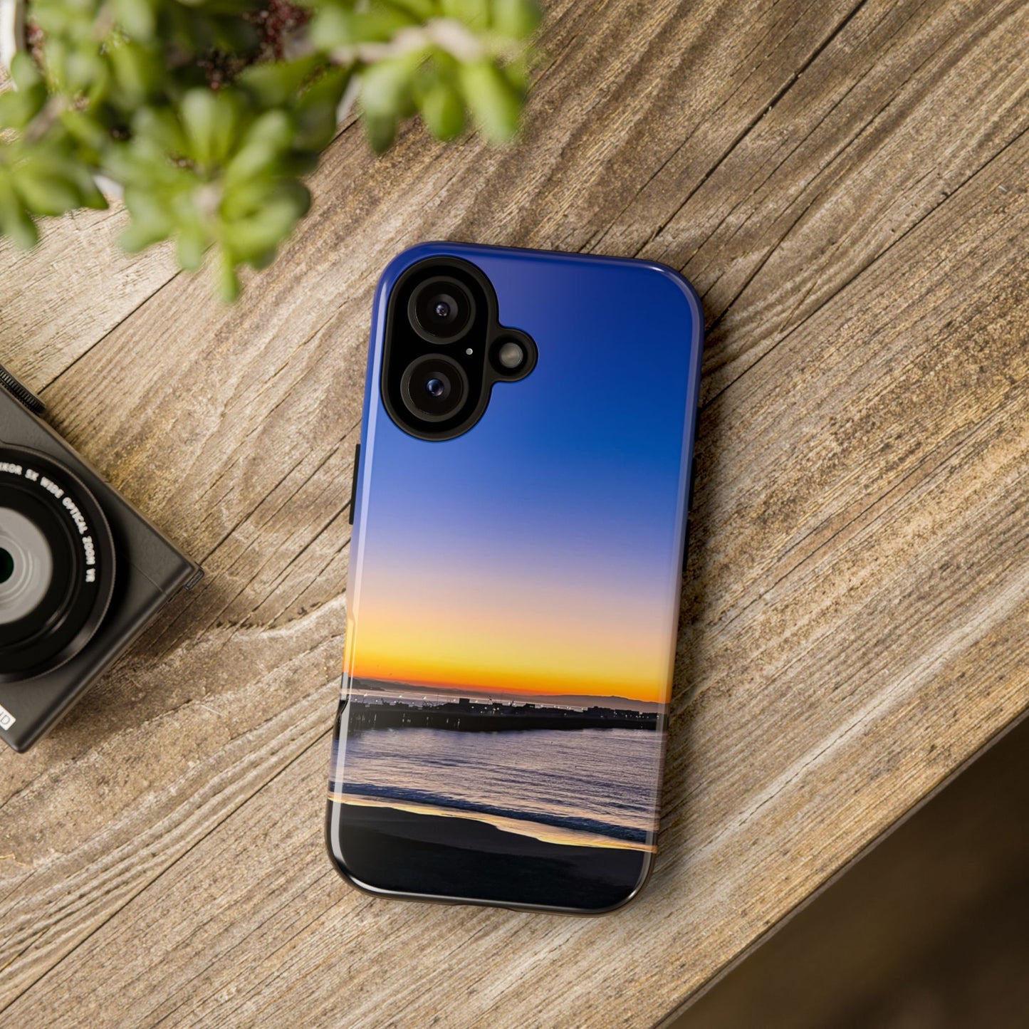 Tough Phone Case - “Golden Blues”