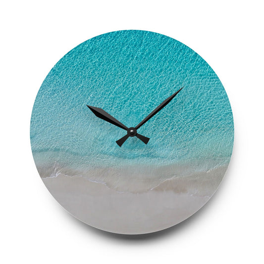 Acrylic Wall Clock - “Still Tide”