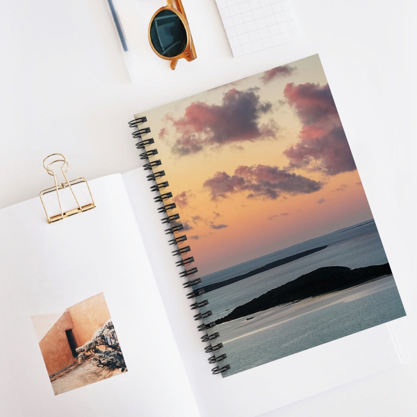 Spiral Notebook — "Sunset Drift"