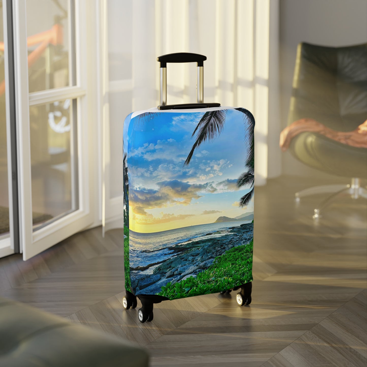 Luggage Cover - "Oahu Glow"