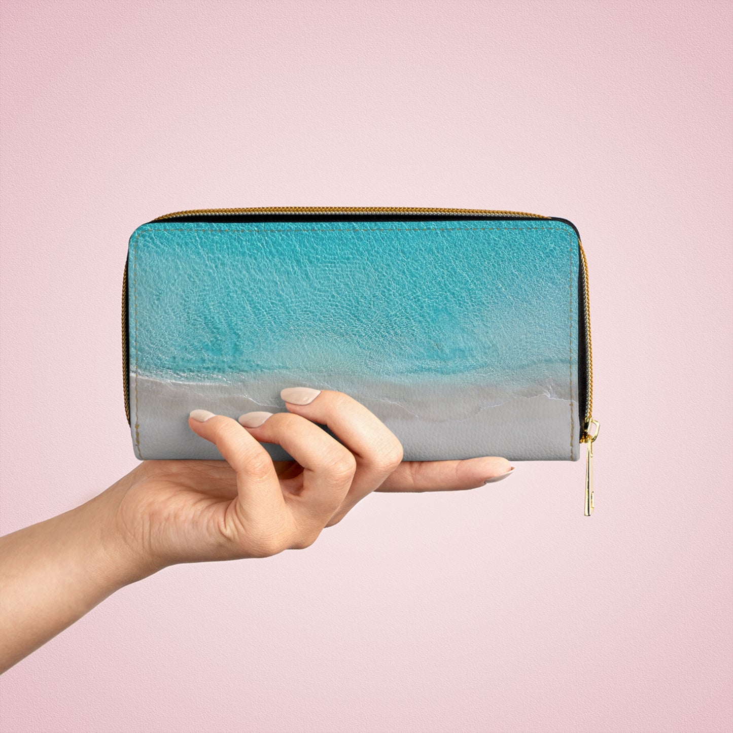 Zipper Wallet - "Still Tide"