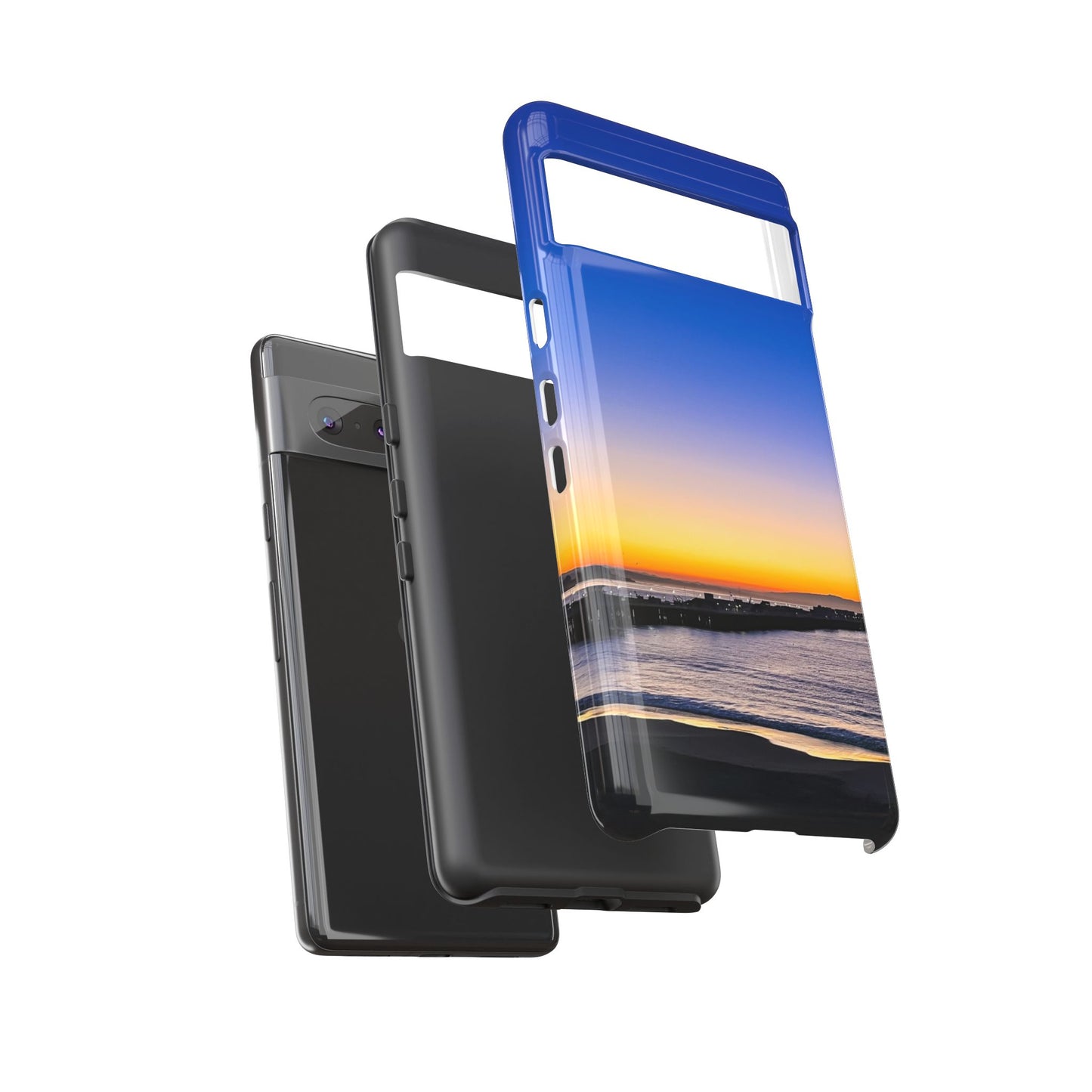 Tough Phone Case - “Golden Blues”