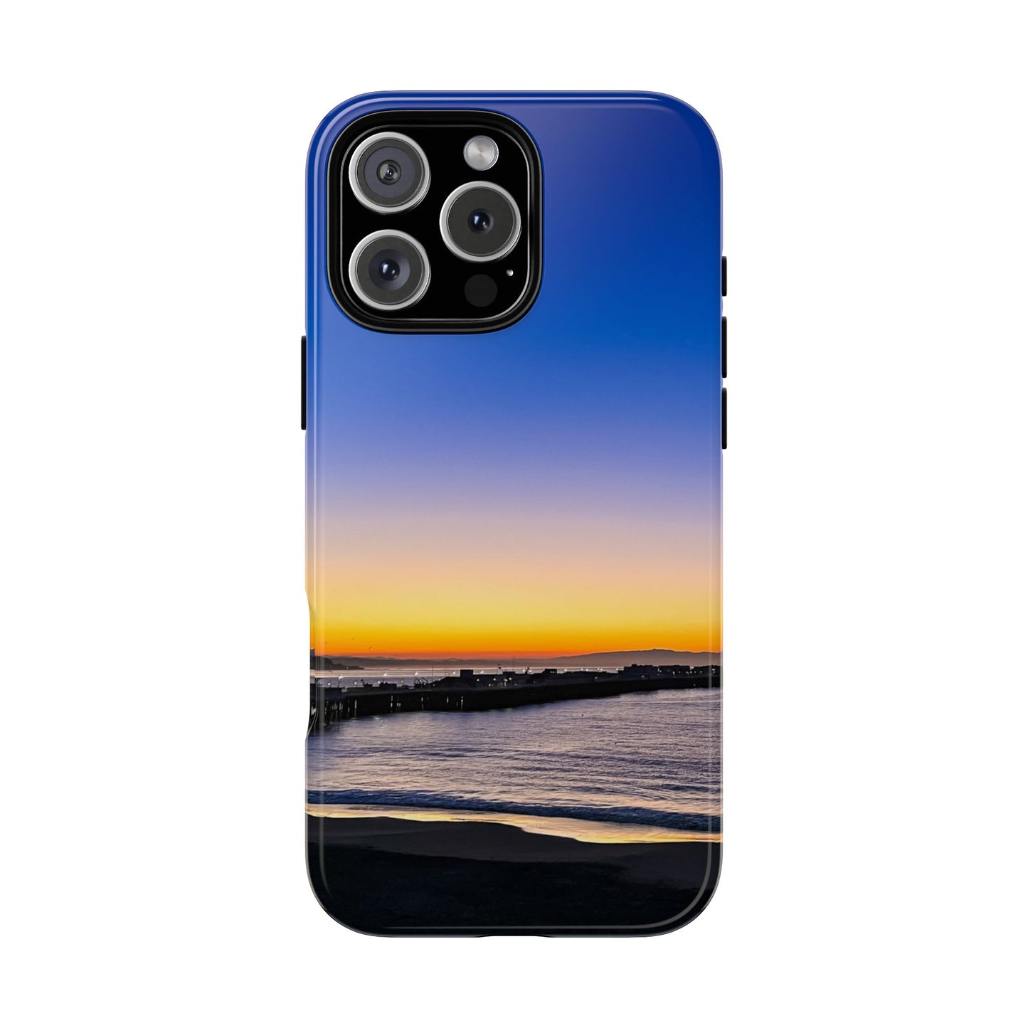 Tough Phone Case - “Golden Blues”