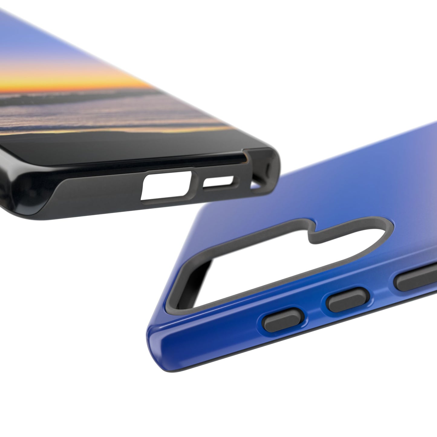 Tough Phone Case - “Golden Blues”