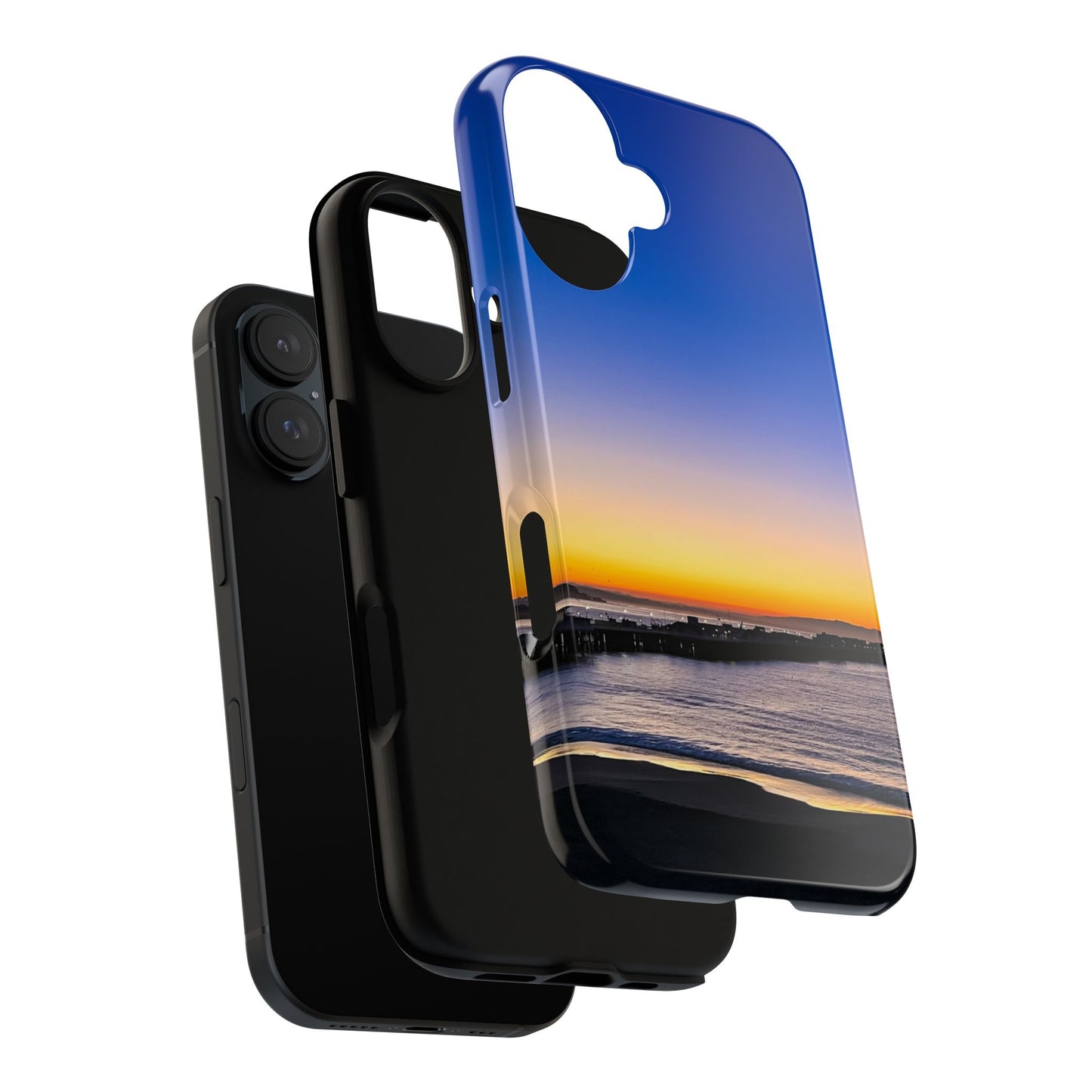 Tough Phone Case - “Golden Blues”