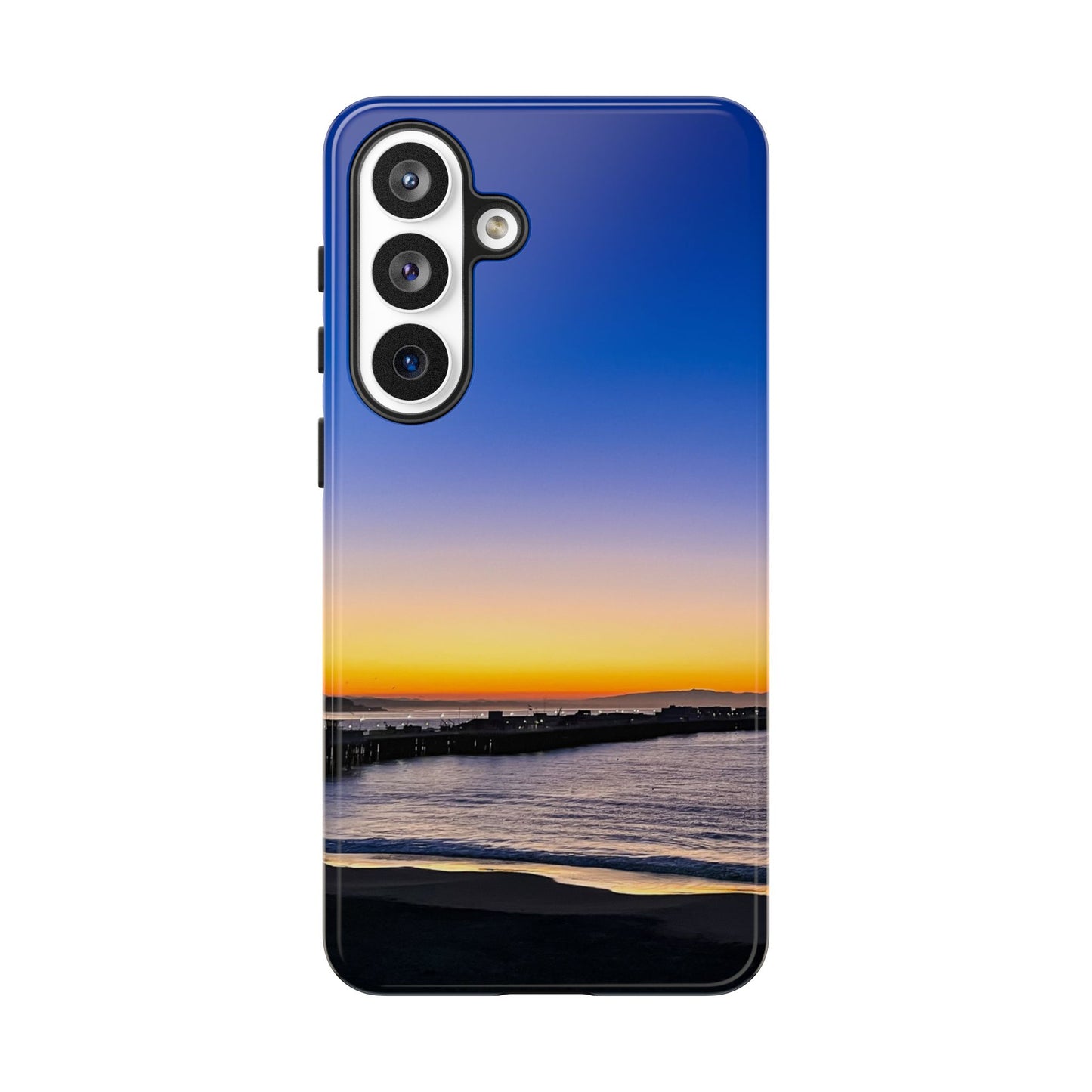 Tough Phone Case - “Golden Blues”