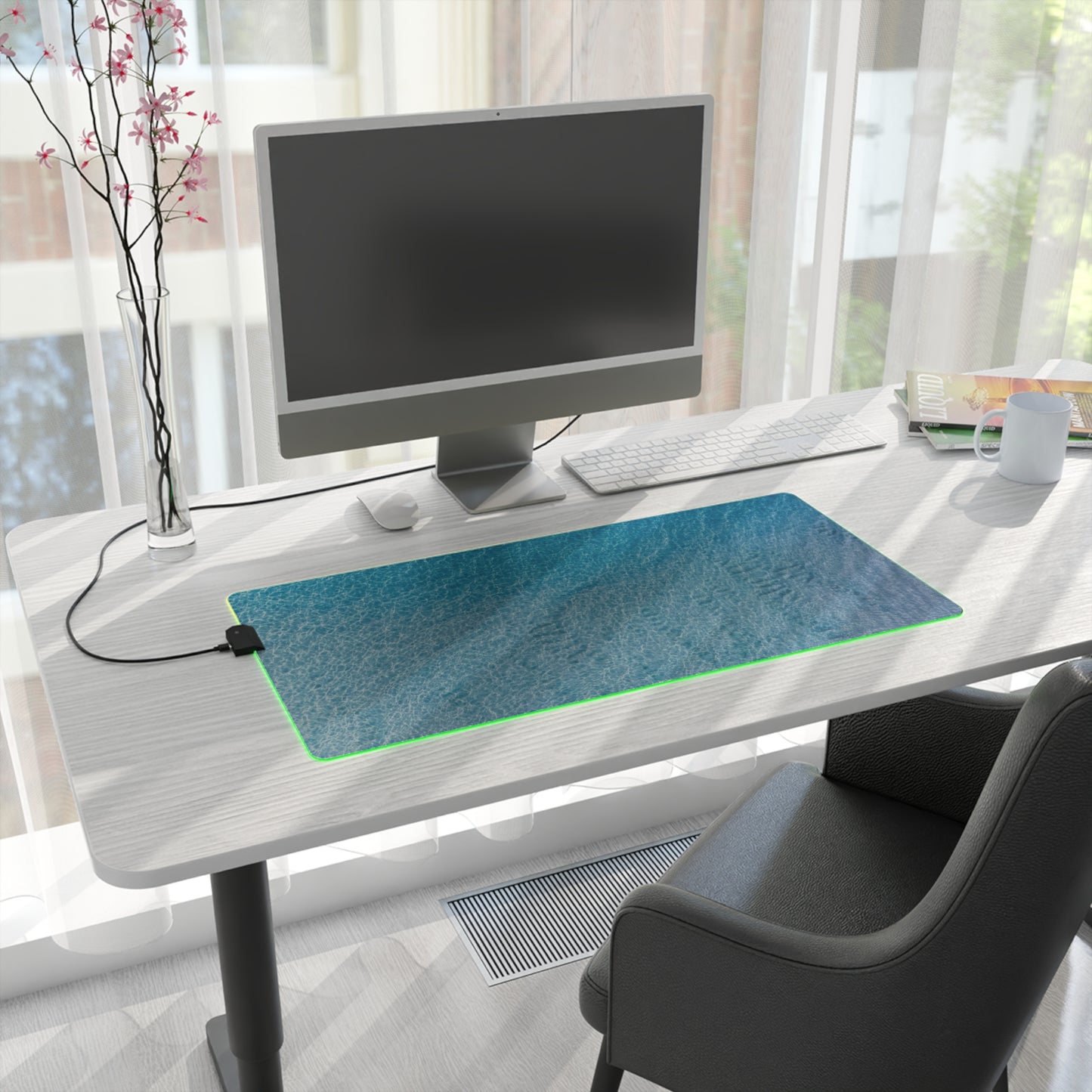 LED Gaming Desk Pad - "Soft Tide"