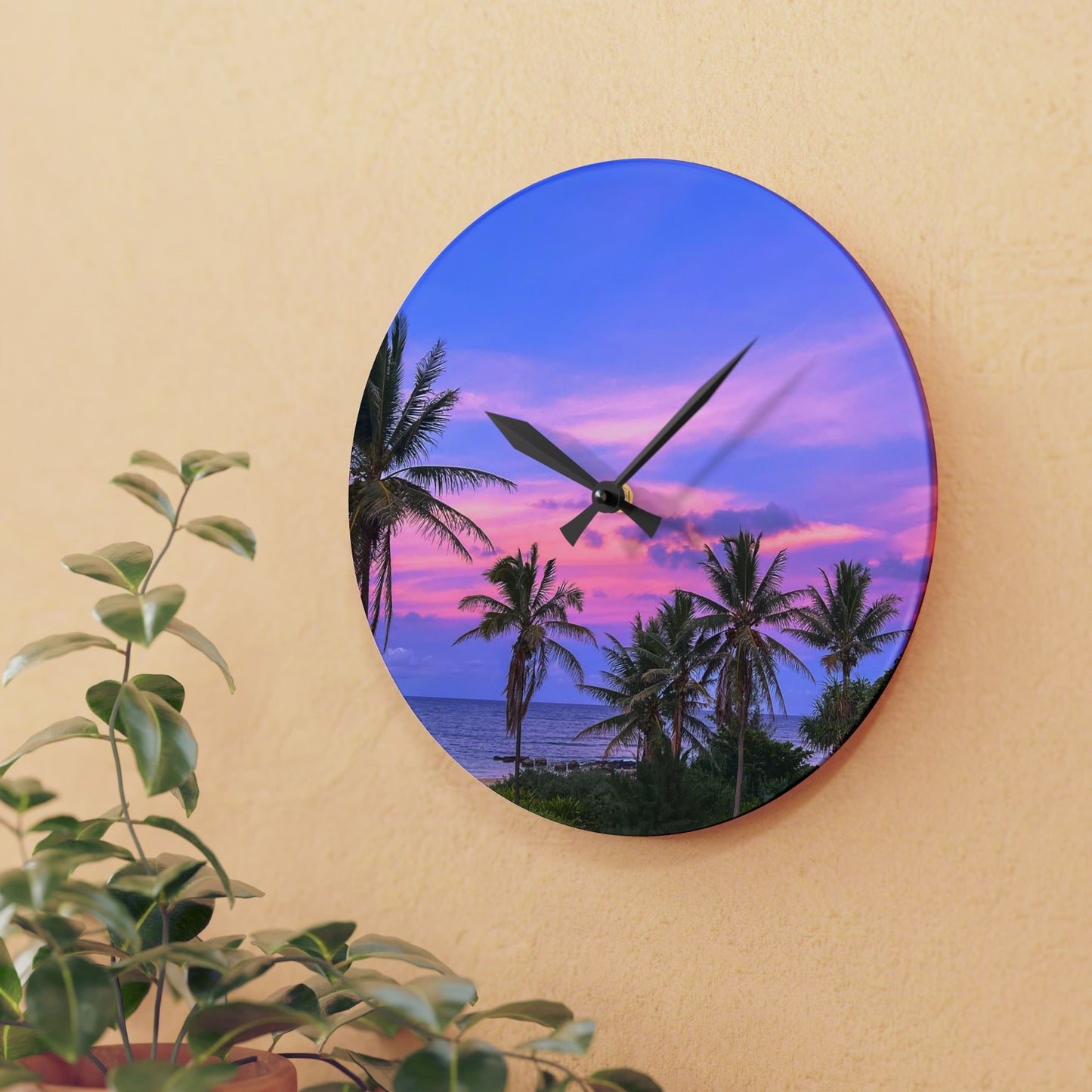 Acrylic Wall Clock - “Bubblegum”