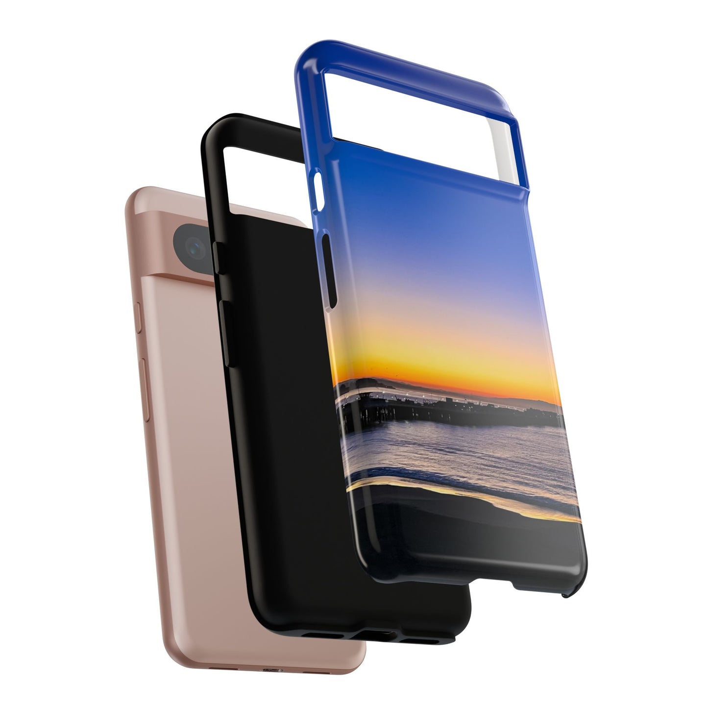 Tough Phone Case - “Golden Blues”