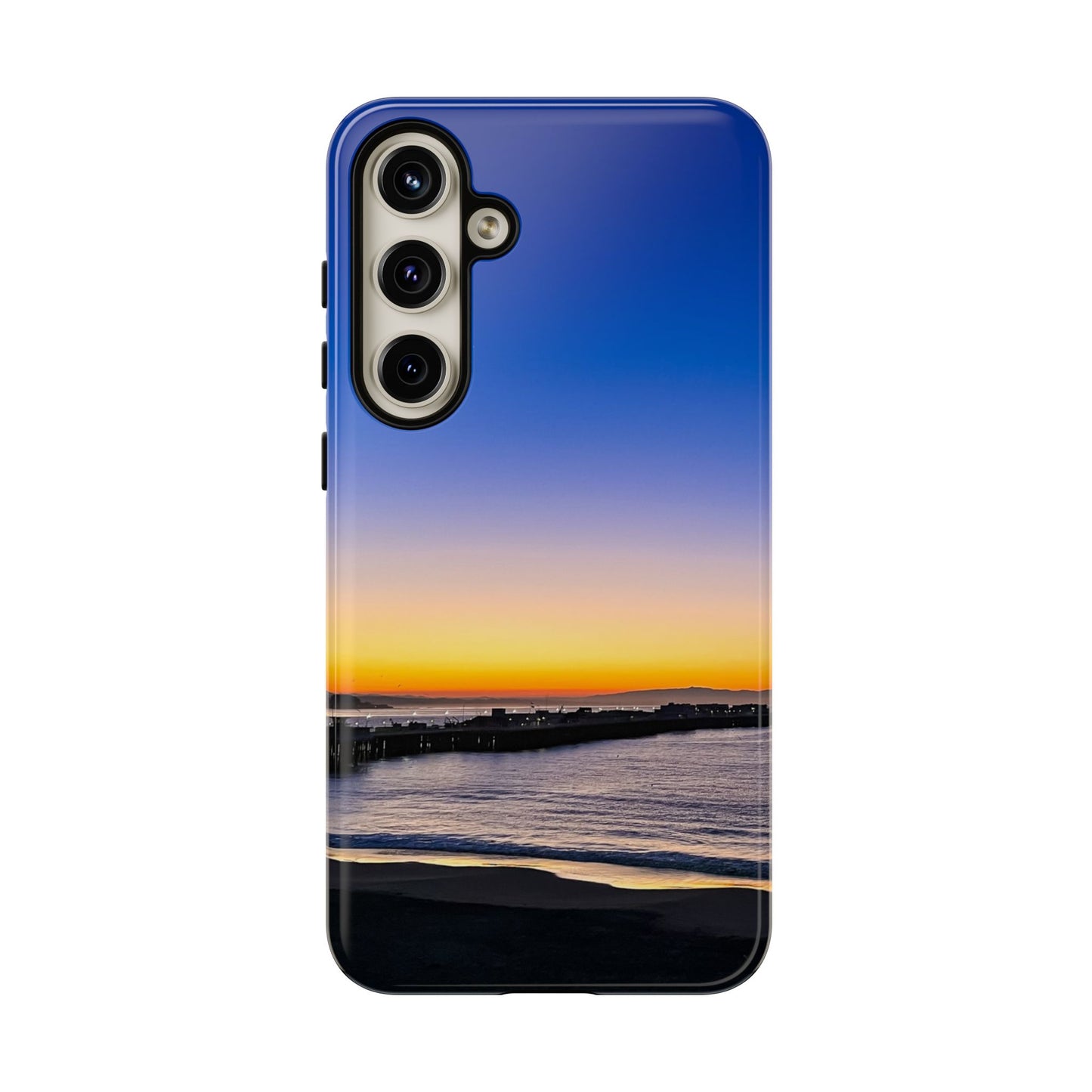 Tough Phone Case - “Golden Blues”