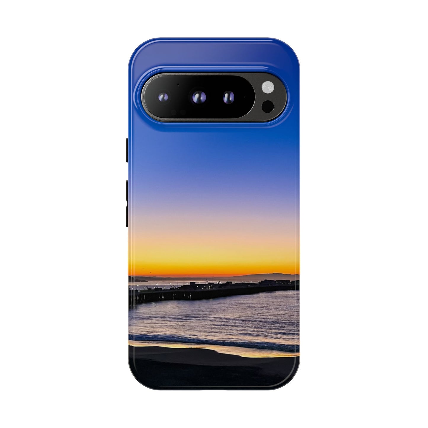 Tough Phone Case - “Golden Blues”