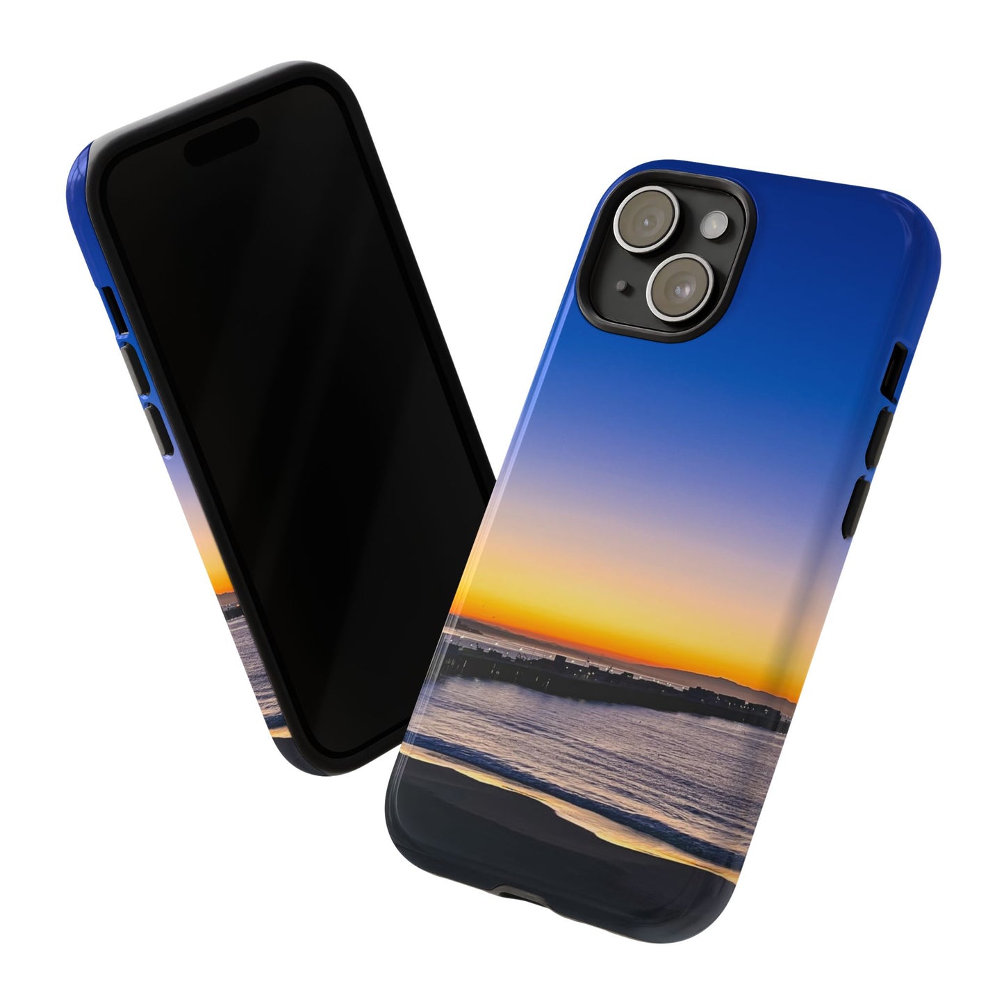 Tough Phone Case - “Golden Blues”