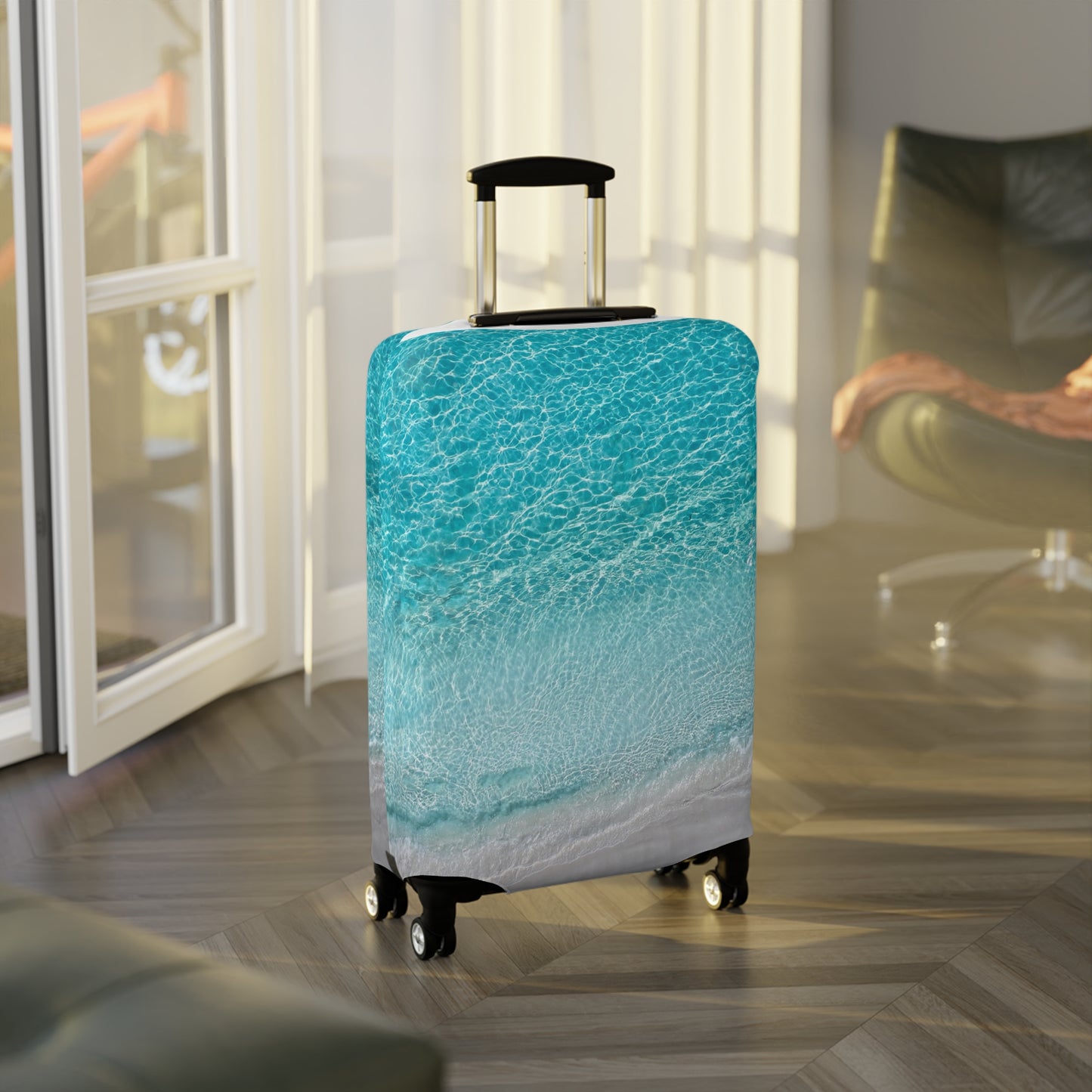 Luggage Cover - "Saltwater Silence"