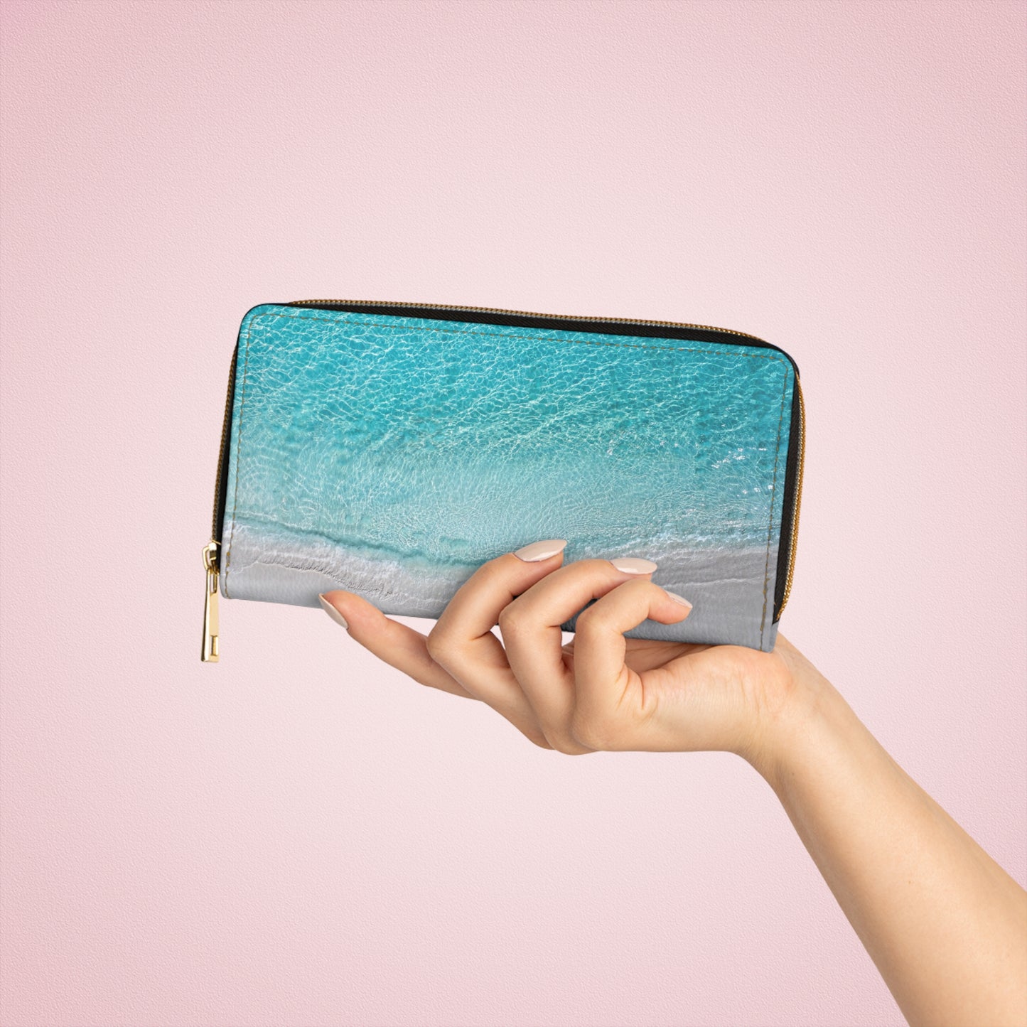 Zipper Wallet - "Saltwater Silence"