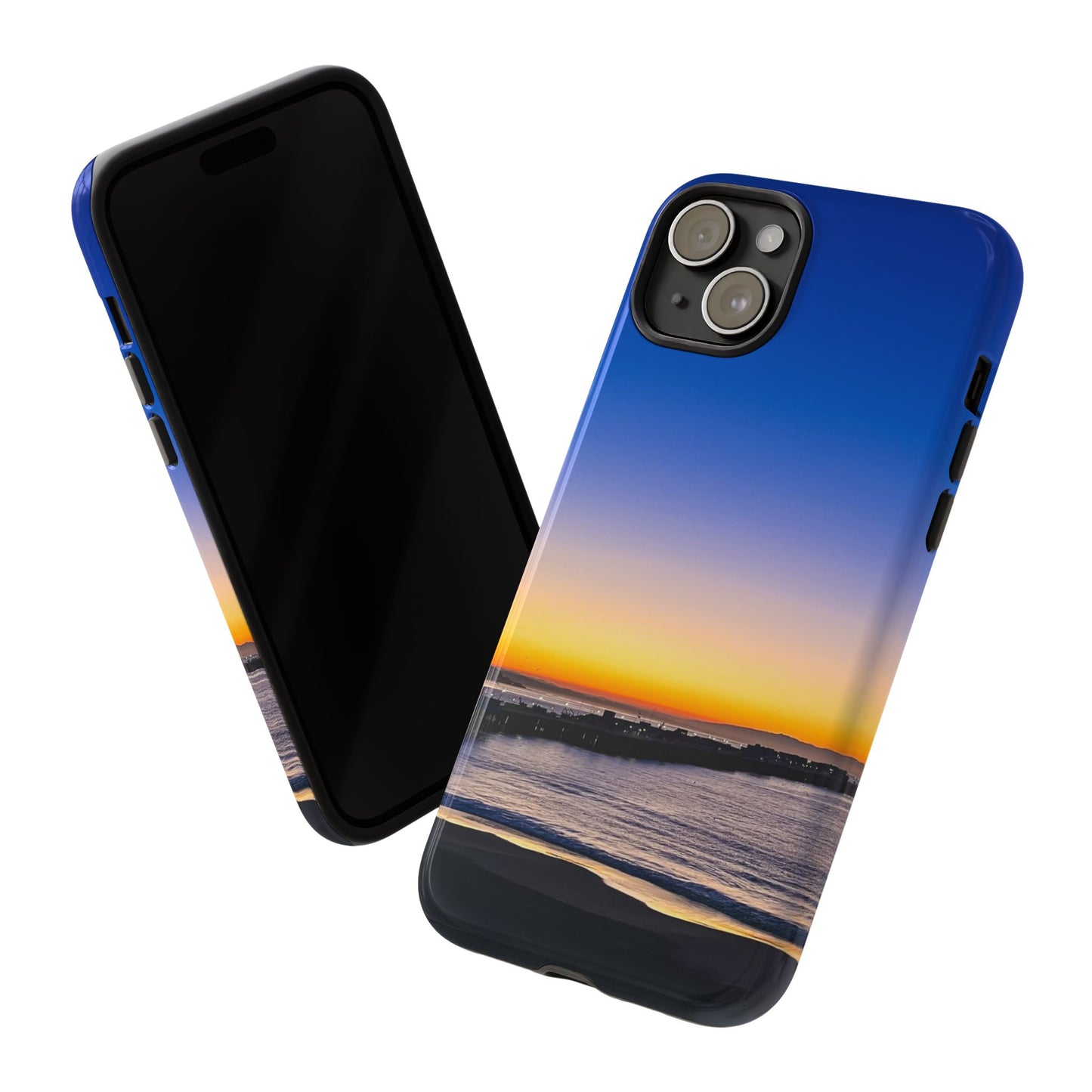 Tough Phone Case - “Golden Blues”