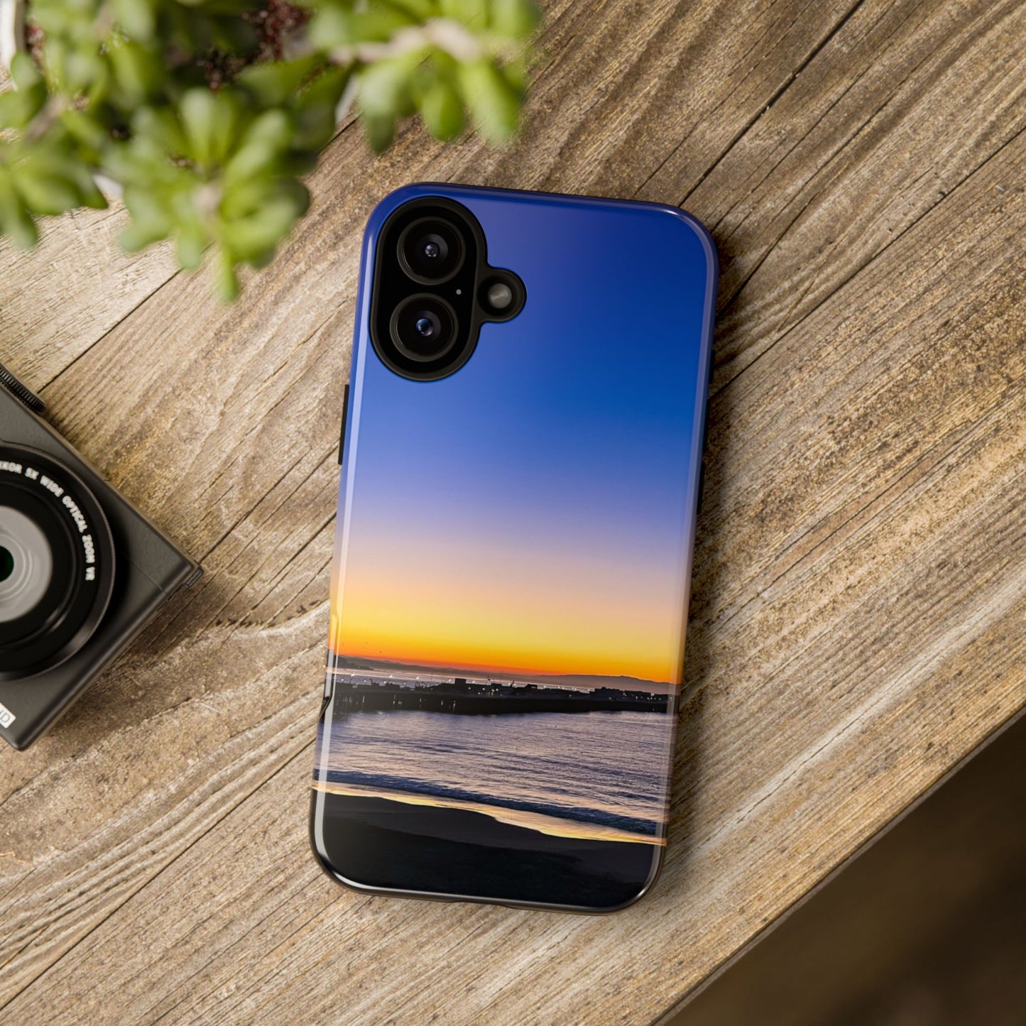 Tough Phone Case - “Golden Blues”