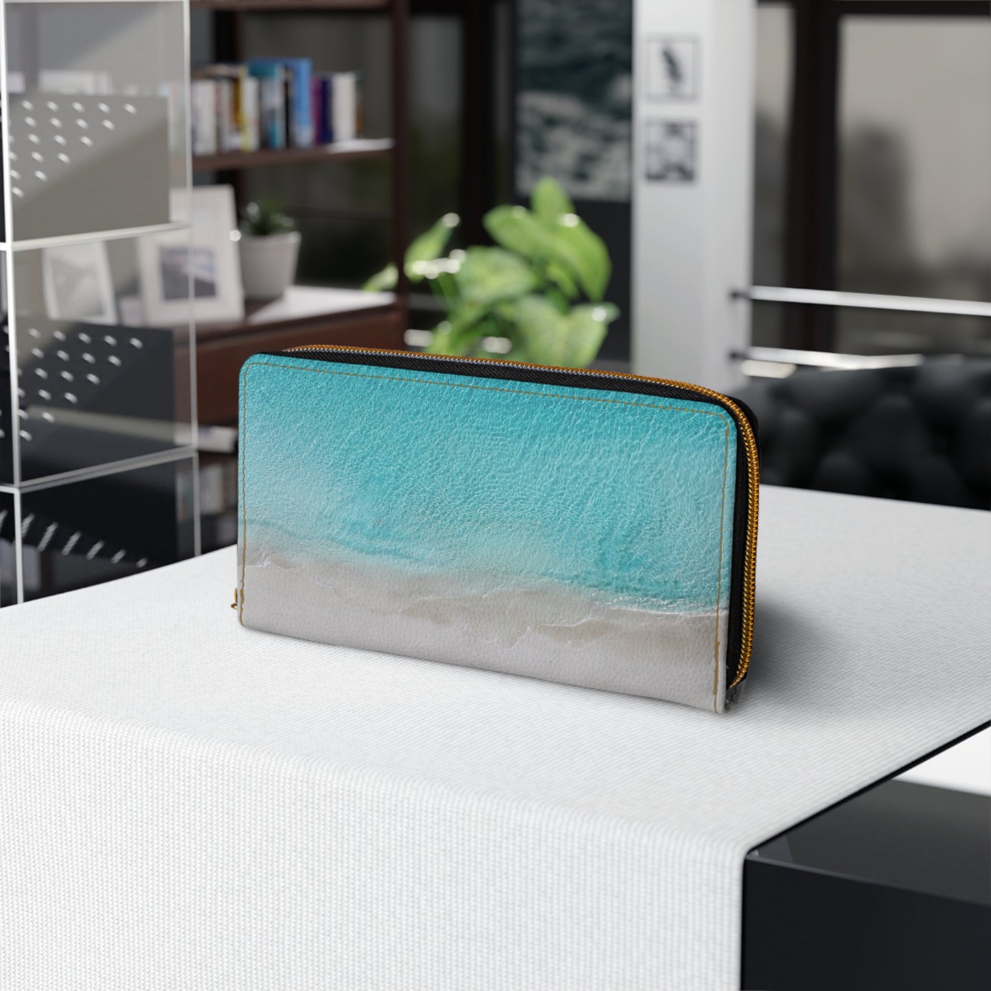 Zipper Wallet - "Still Tide"