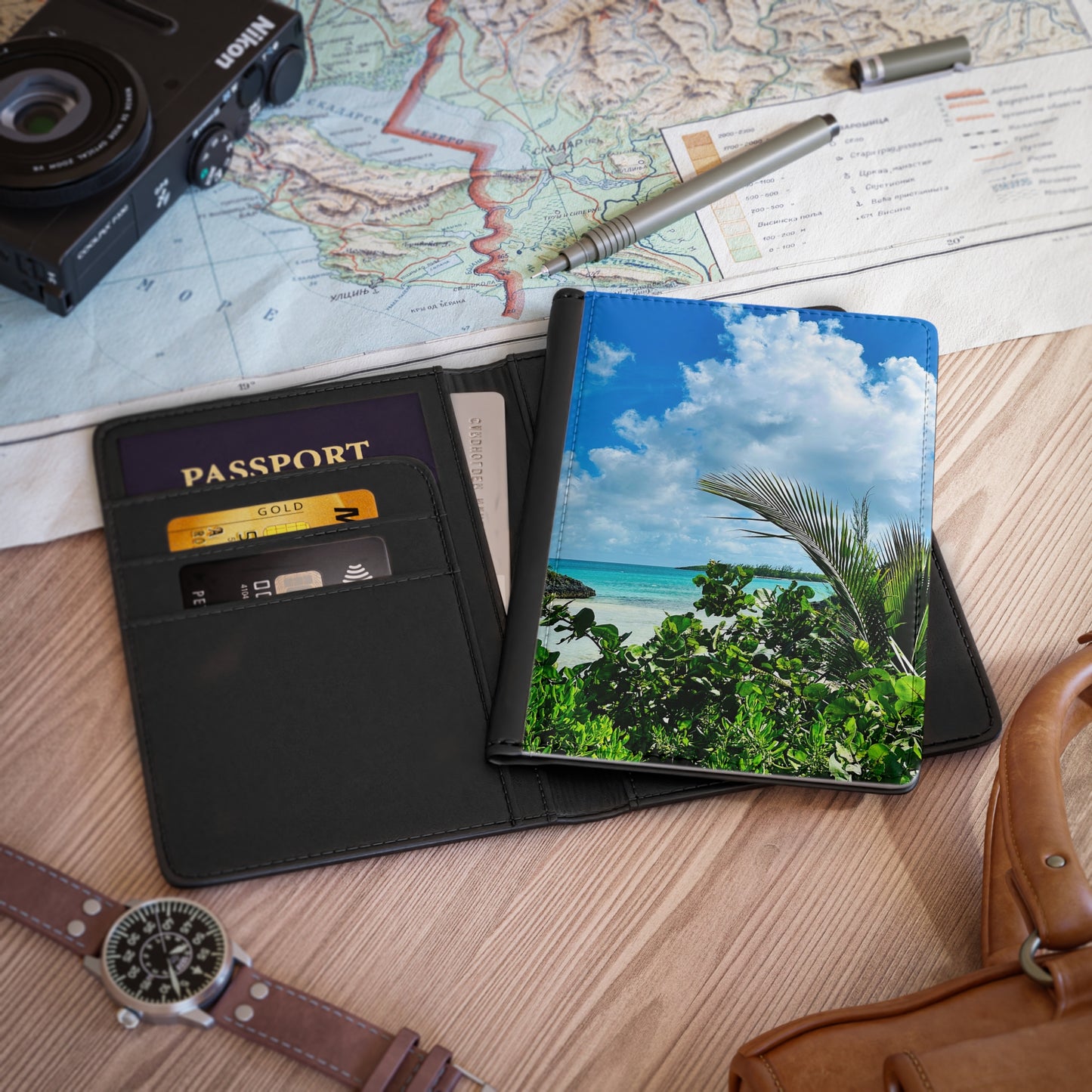 Passport Cover - "Sea Turtle Cove"