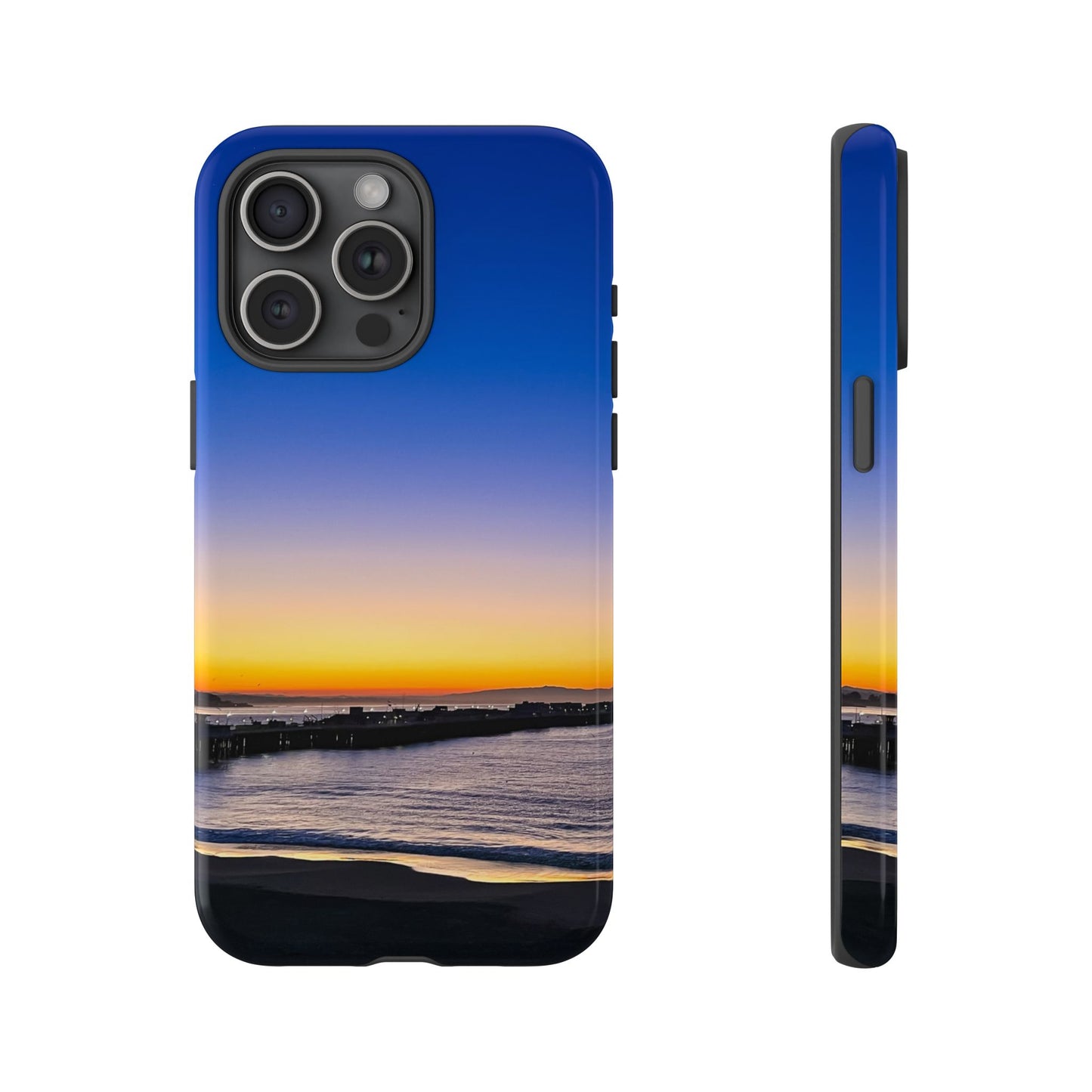 Tough Phone Case - “Golden Blues”