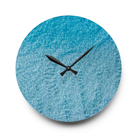 Acrylic Wall Clock - “Soft Tide”