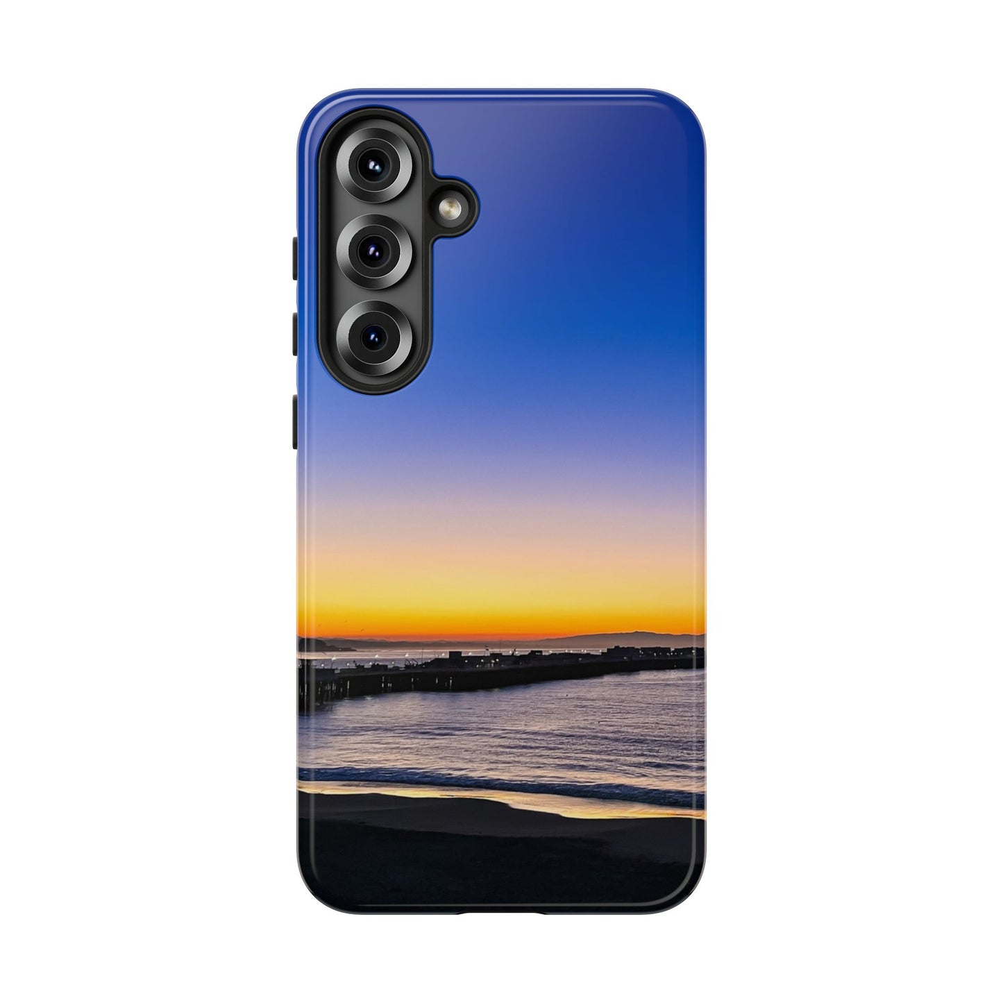 Tough Phone Case - “Golden Blues”