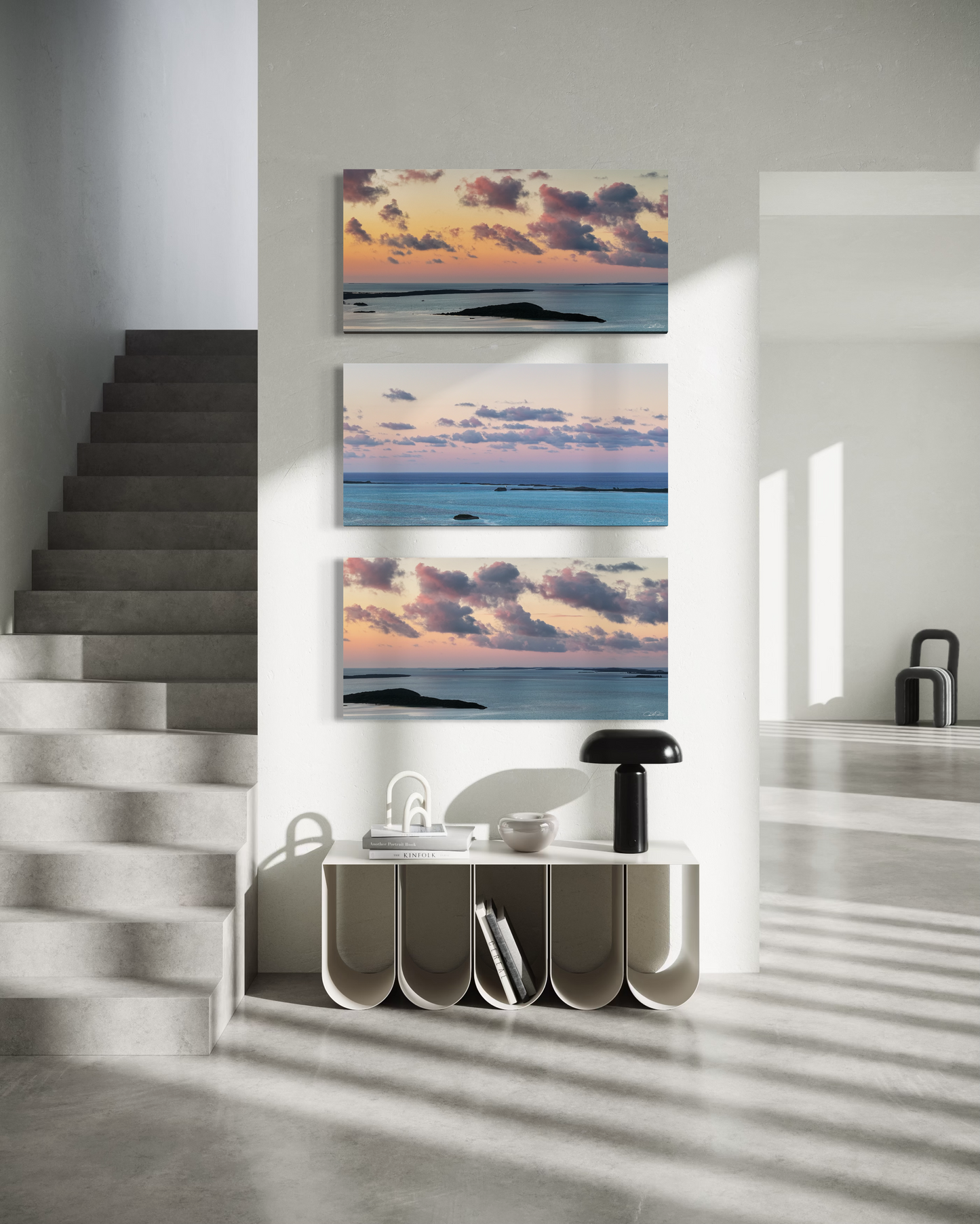 Coastal Drift Triptych Sea Landscape Set — Salty Vibes