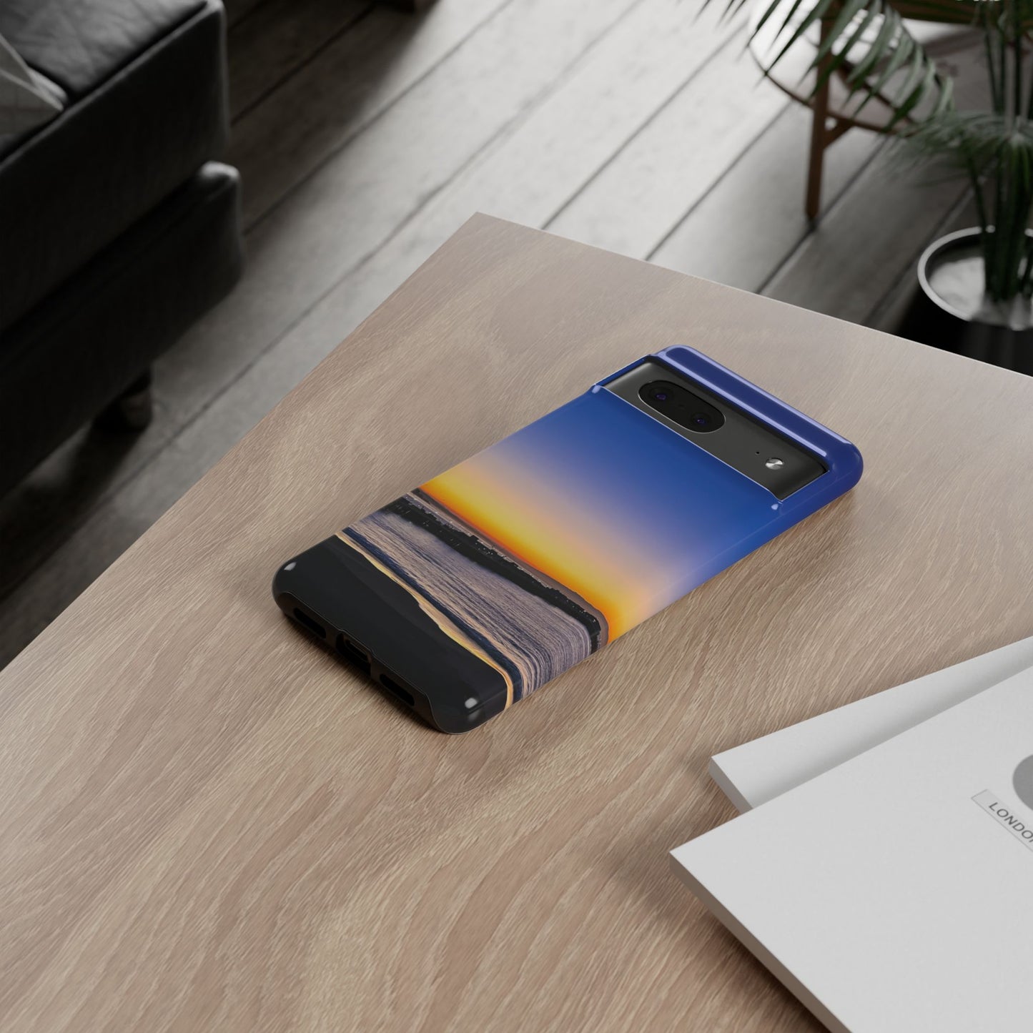 Tough Phone Case - “Golden Blues”