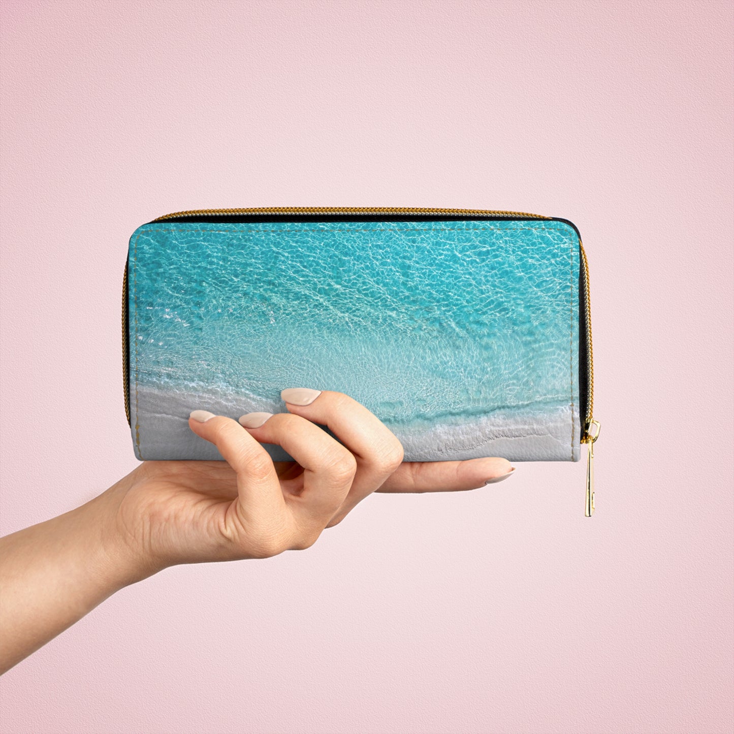 Zipper Wallet - "Saltwater Silence"