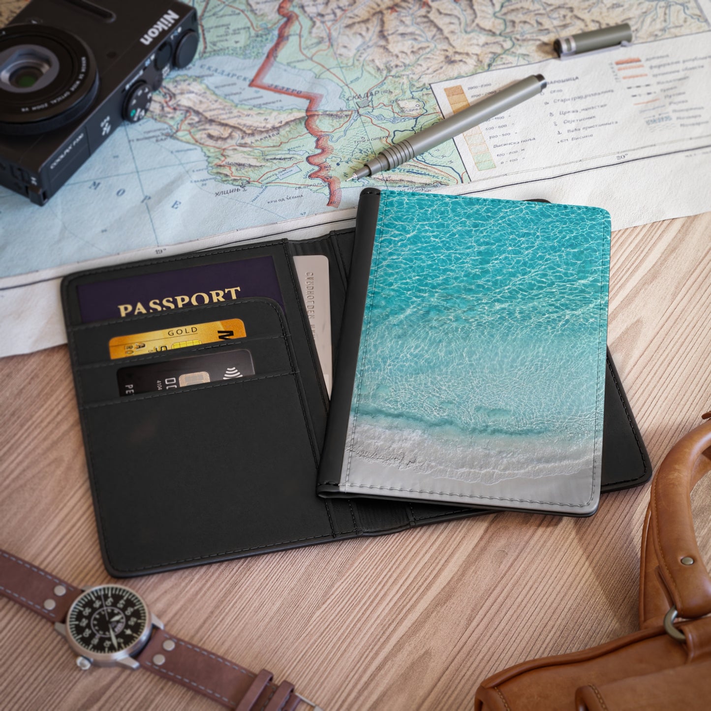 Passport Cover - "Saltwater Silence"
