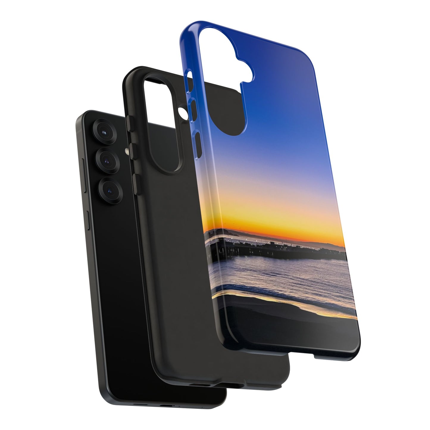 Tough Phone Case - “Golden Blues”