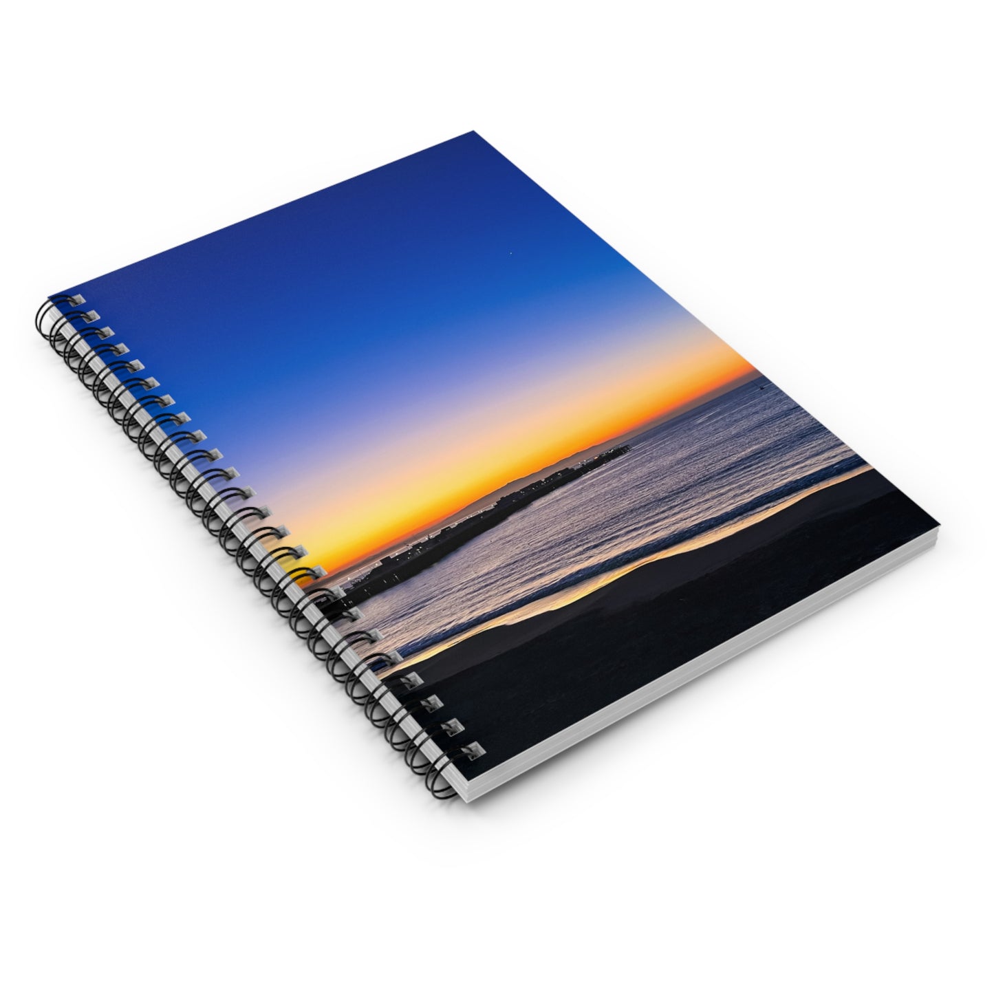 Spiral Notebook — "Golden Blues"