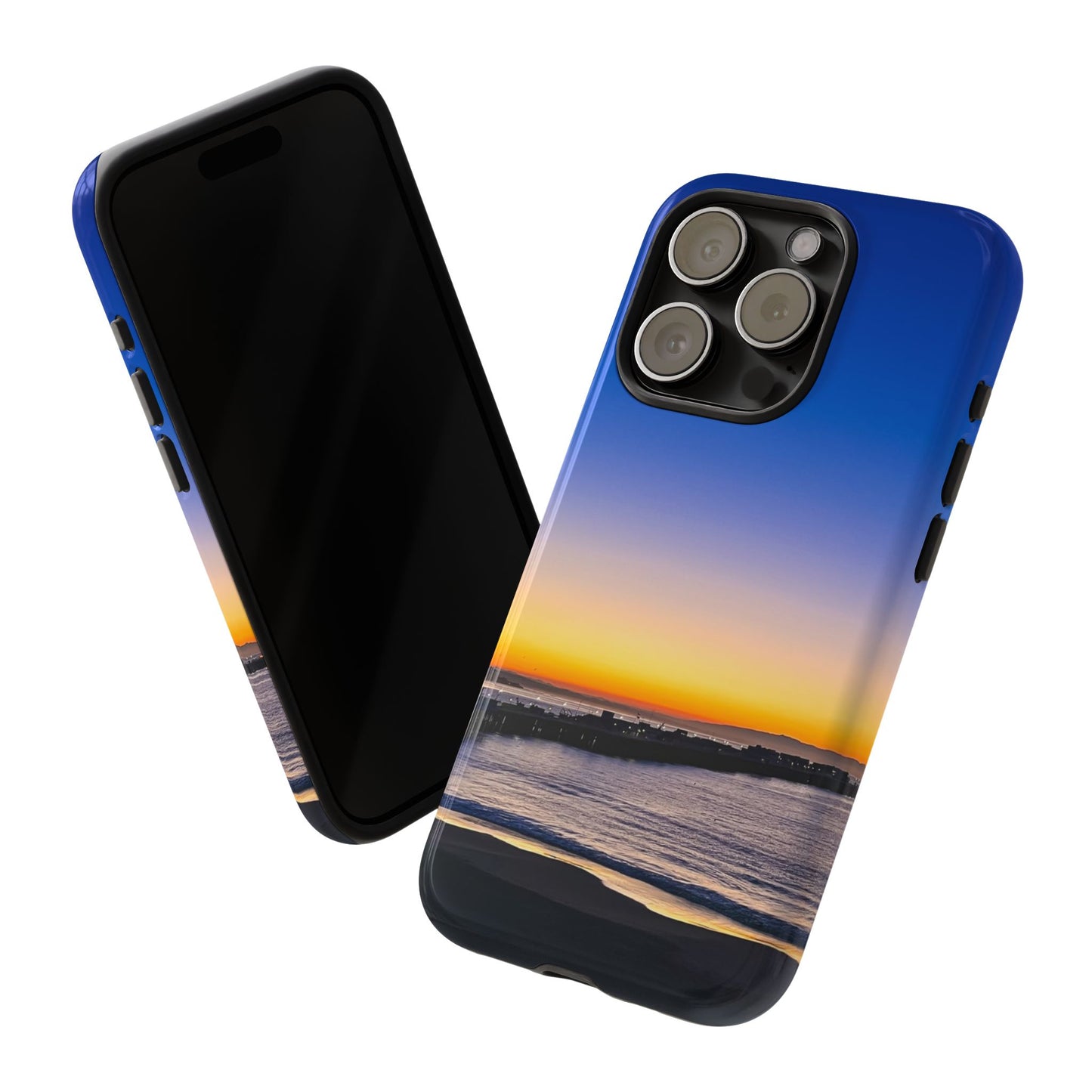 Tough Phone Case - “Golden Blues”