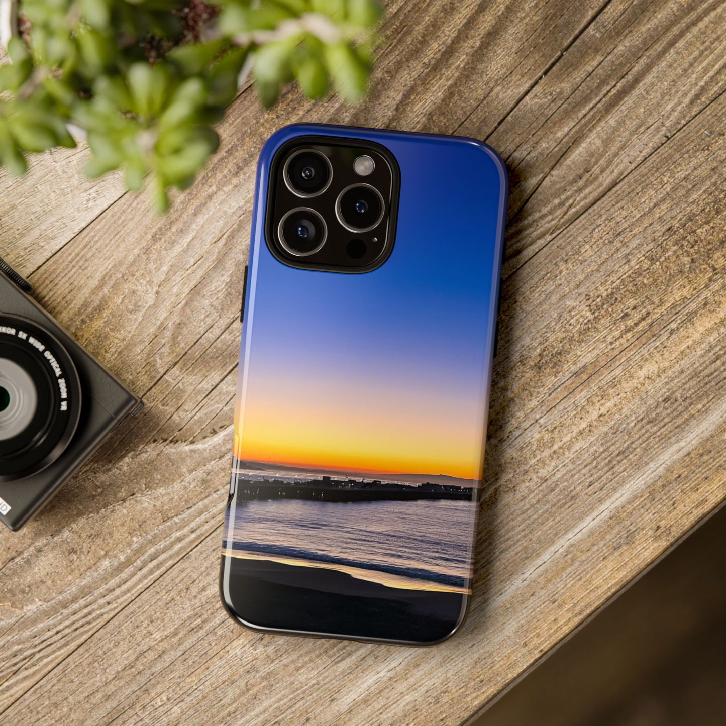 Tough Phone Case - “Golden Blues”