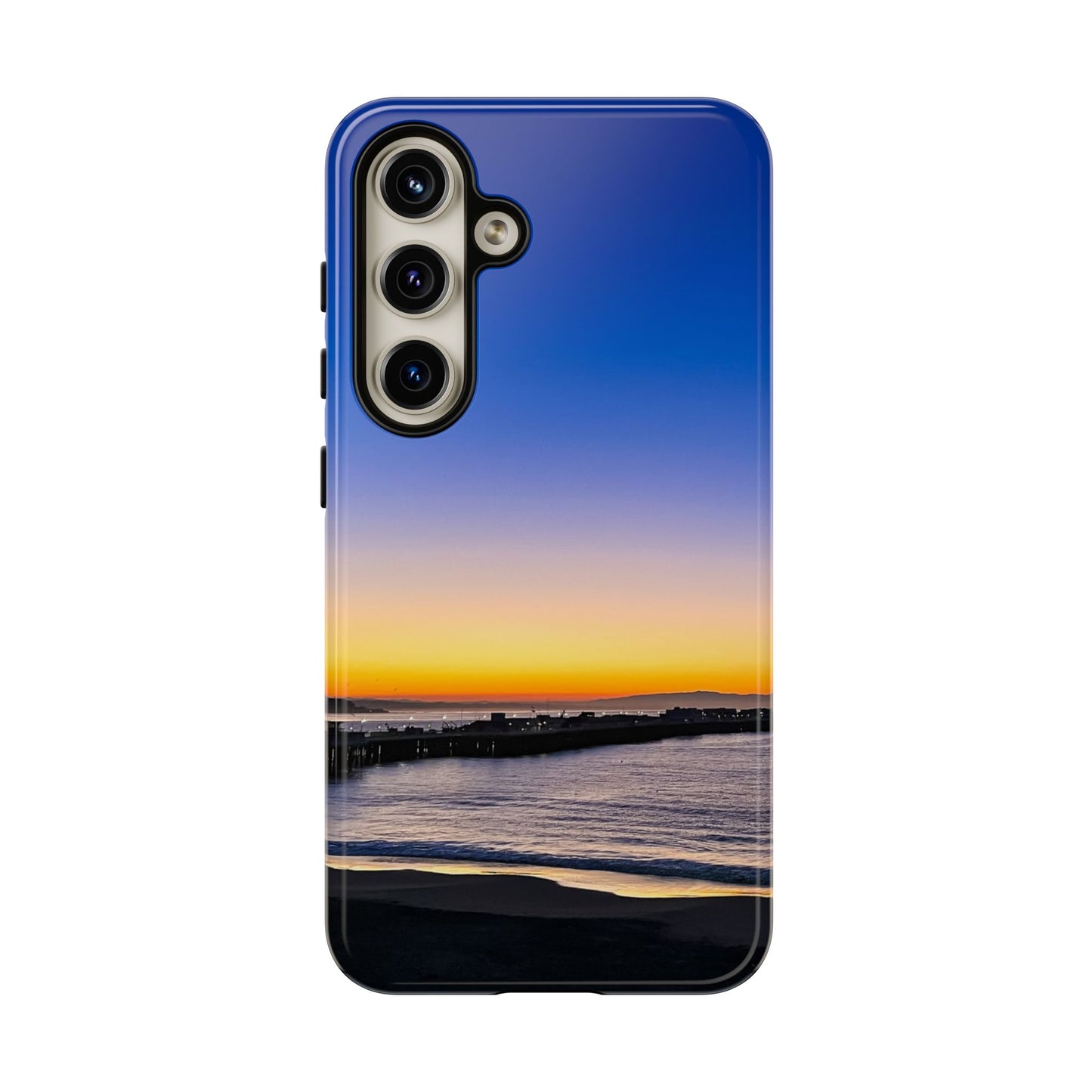 Tough Phone Case - “Golden Blues”